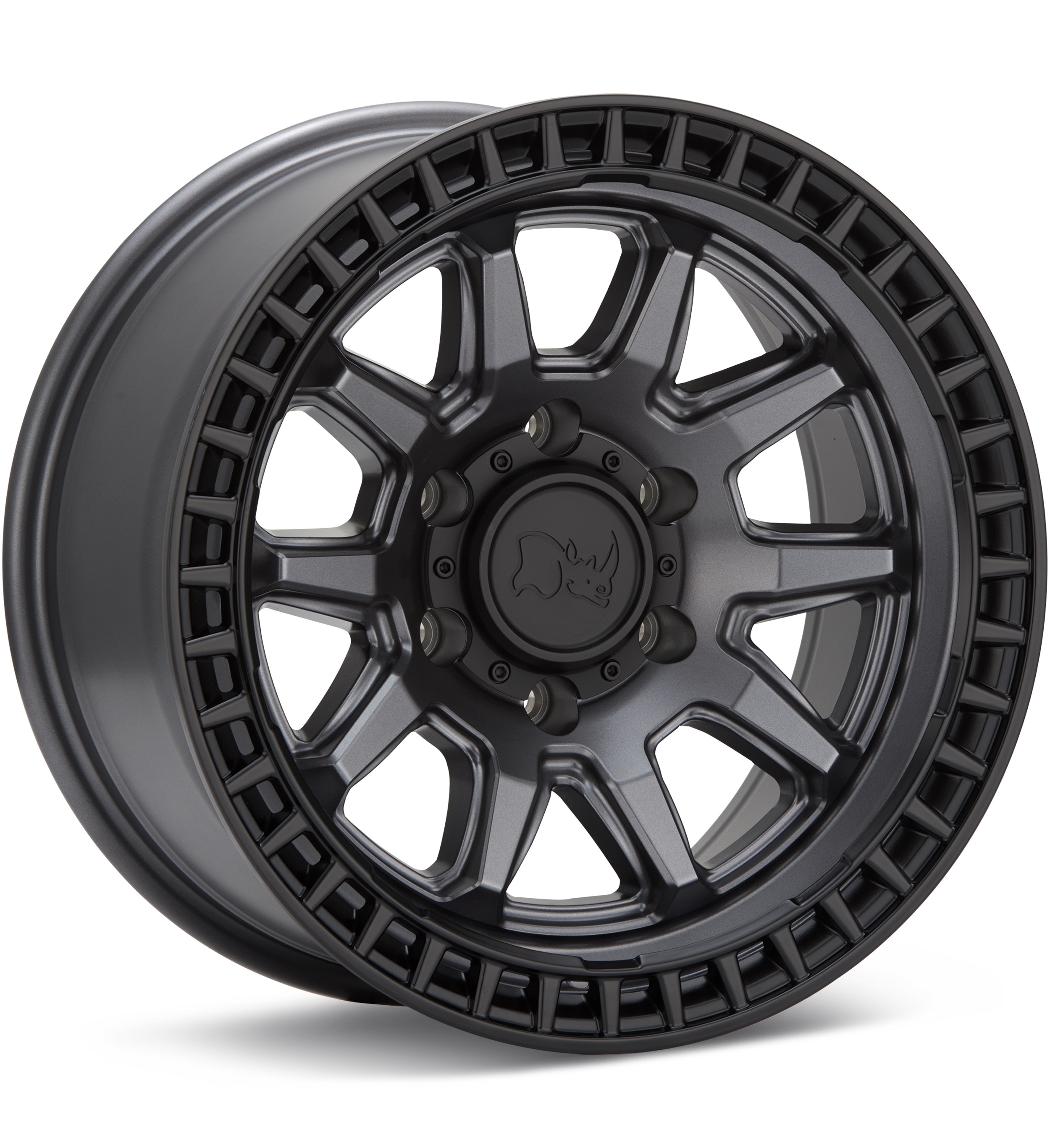 Black Rhino Calico Matte Gunmetal w/Mt Black Lip Wheels 20 In 20x9 00