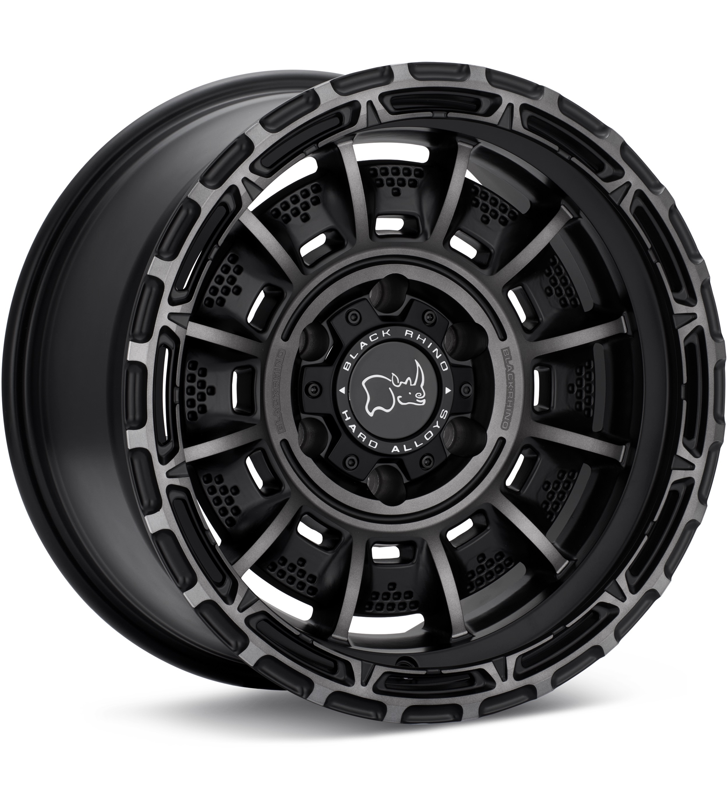 Black Rhino Legion Matte Black Machine w/GreyTint Wheels 17 In 17x9 00