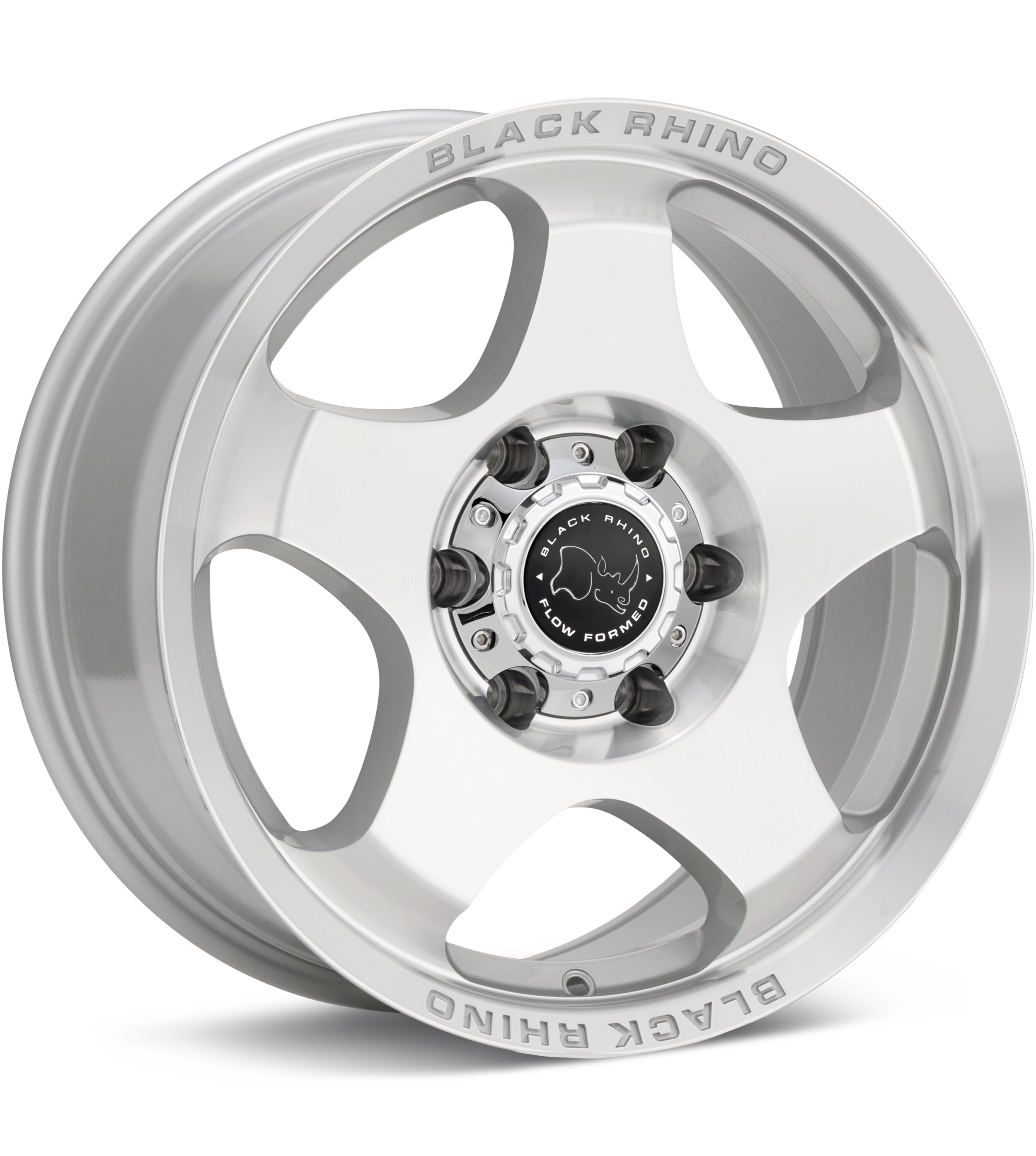 Black Rhino SOL Gloss Silver Machined w/Clear Wheels 17 In 17x8 +20 BR031SD17806820
