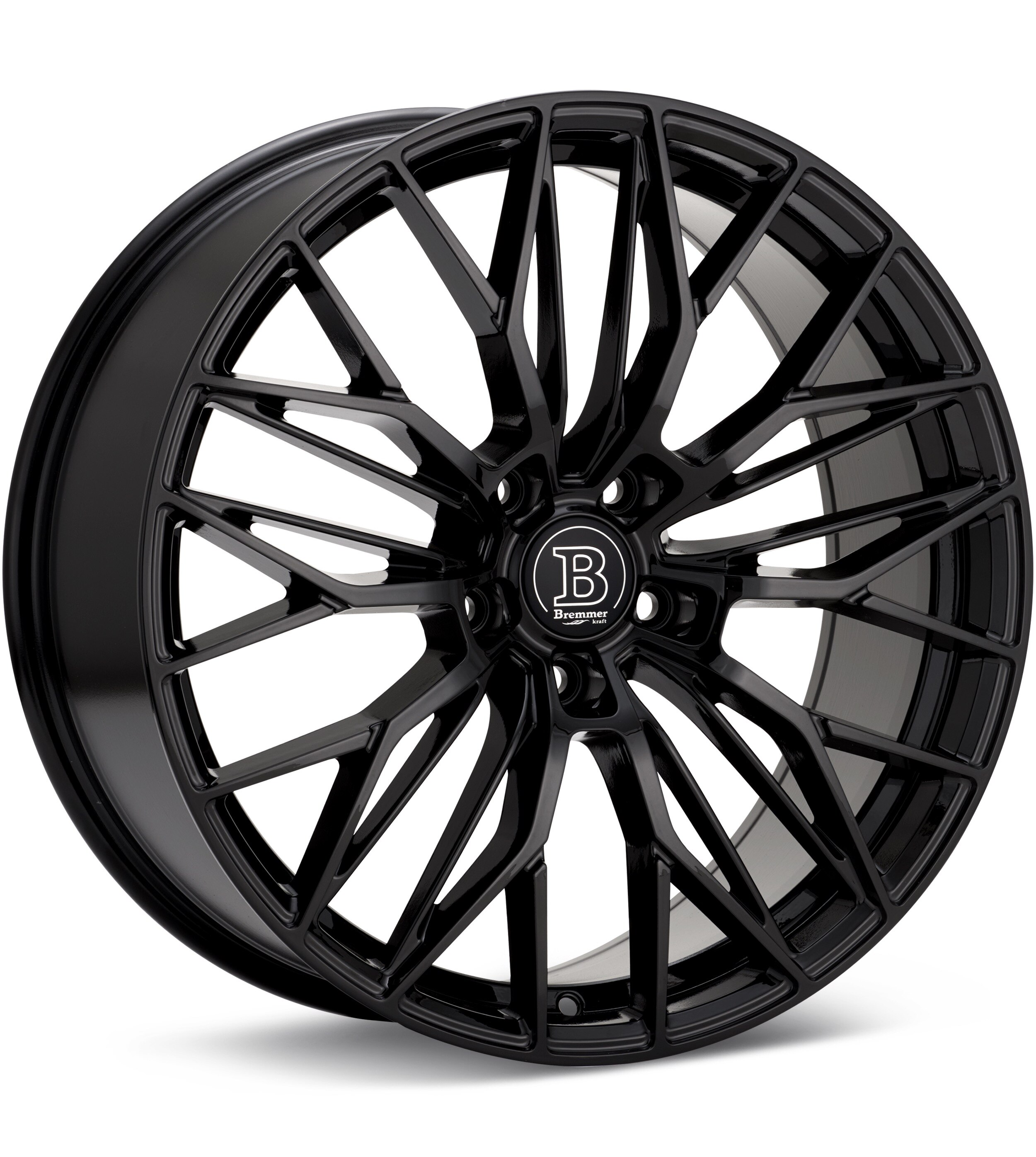 Bremmer Kraft BR22 Gloss Black Wheels 20 In 20x8.5 +45
