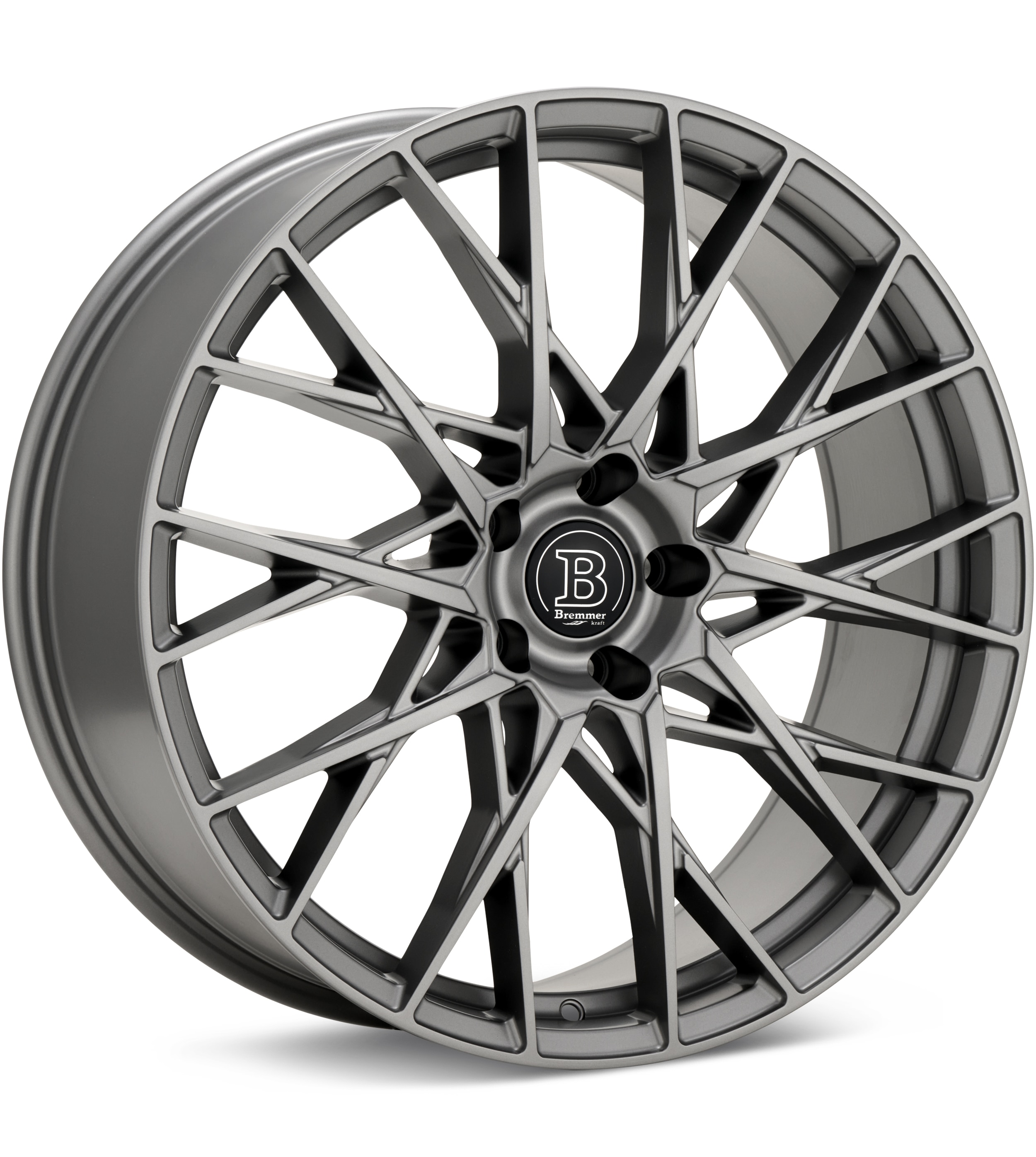 Bremmer Kraft, Bremmer Kraft BR23 Matte Graphite Silver Wheels 21 In 21x8.5 +28 BR2321855MGS