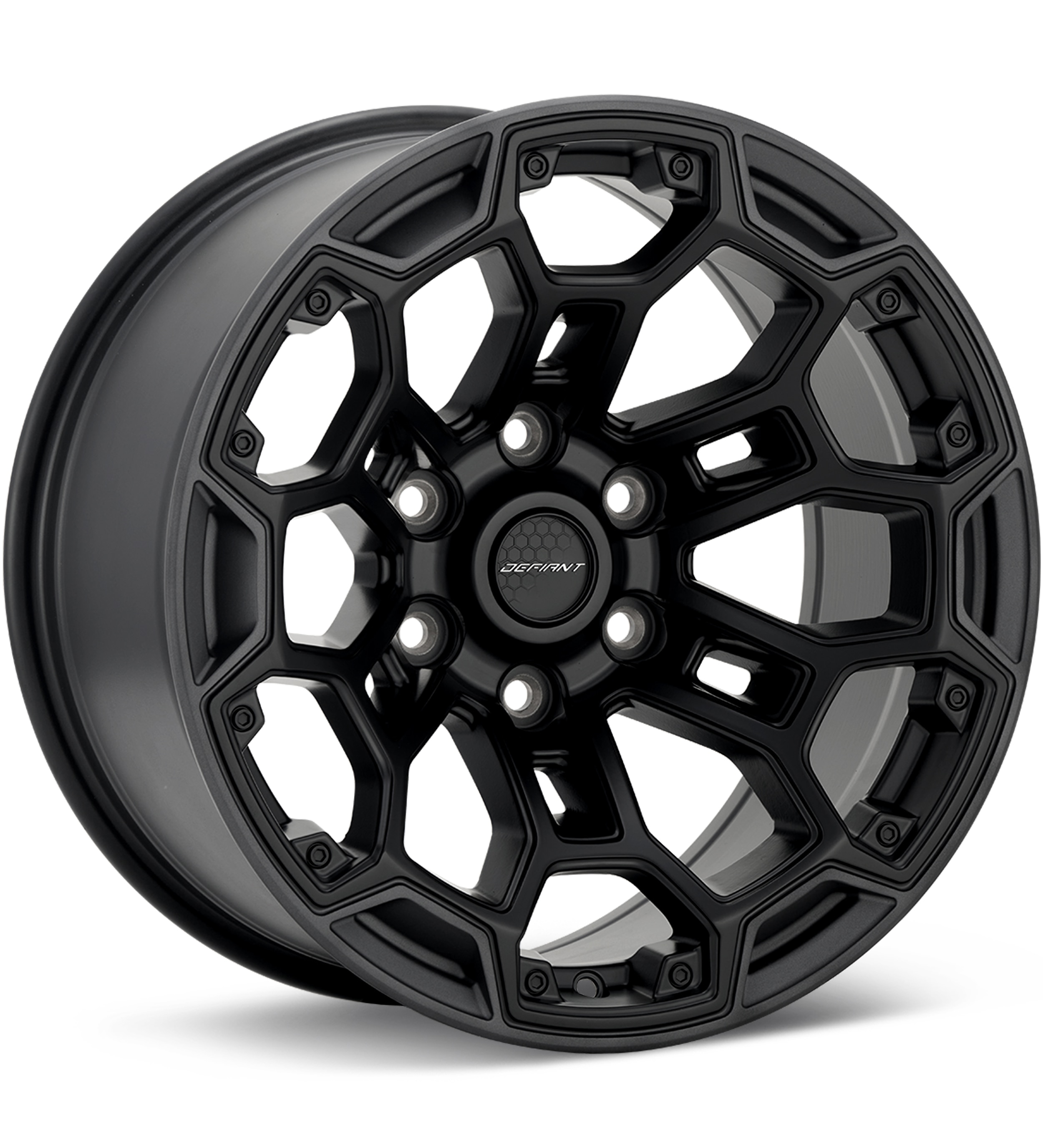 Defiant DF03 Satin Black w/Satin Charcoal Wheels 18 In 18x9 -12