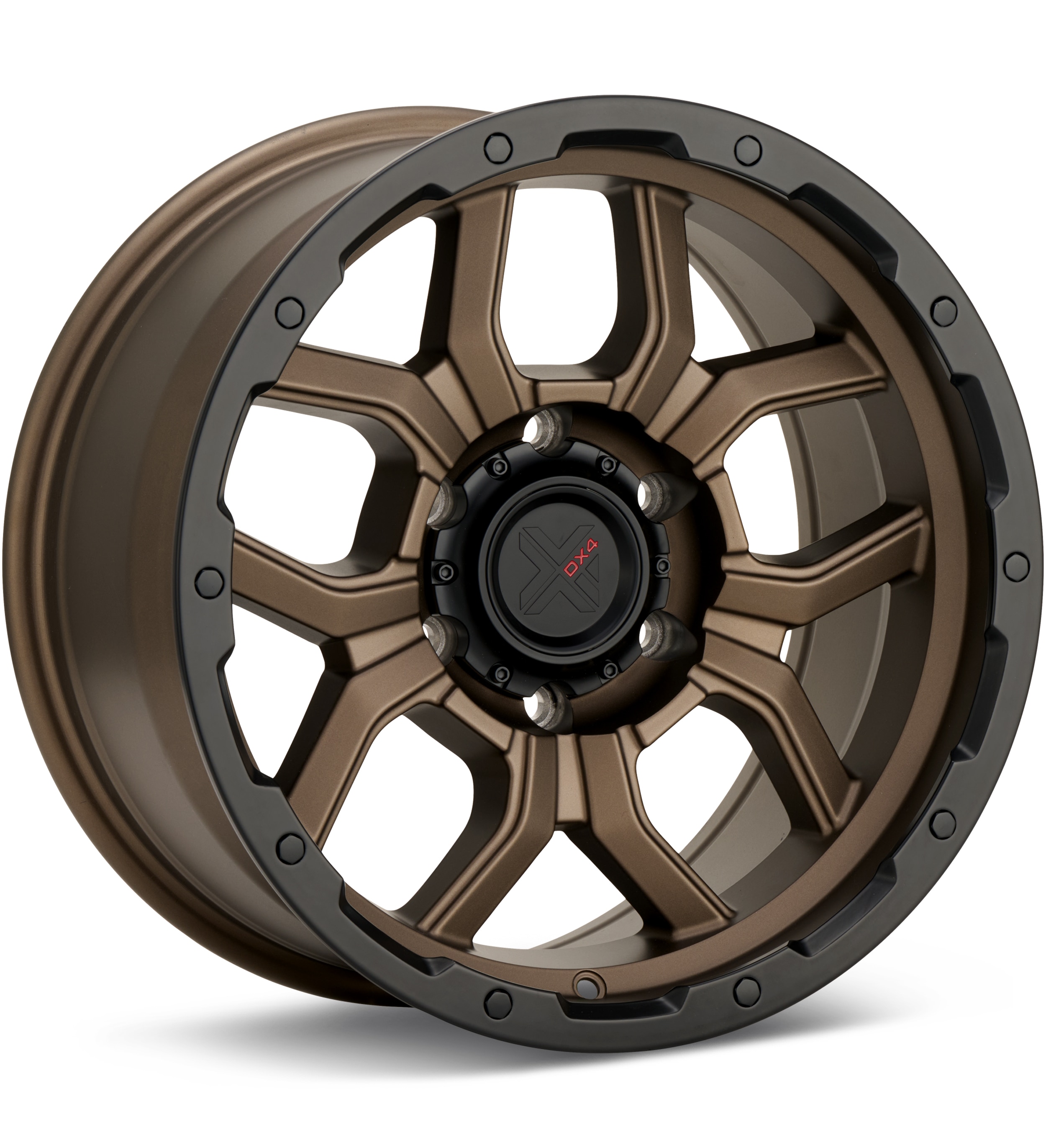 DX4 Baja Frozen Bronze w/Black Lip Wheels 18 In 18x9 -12 X258903-12106FBBK