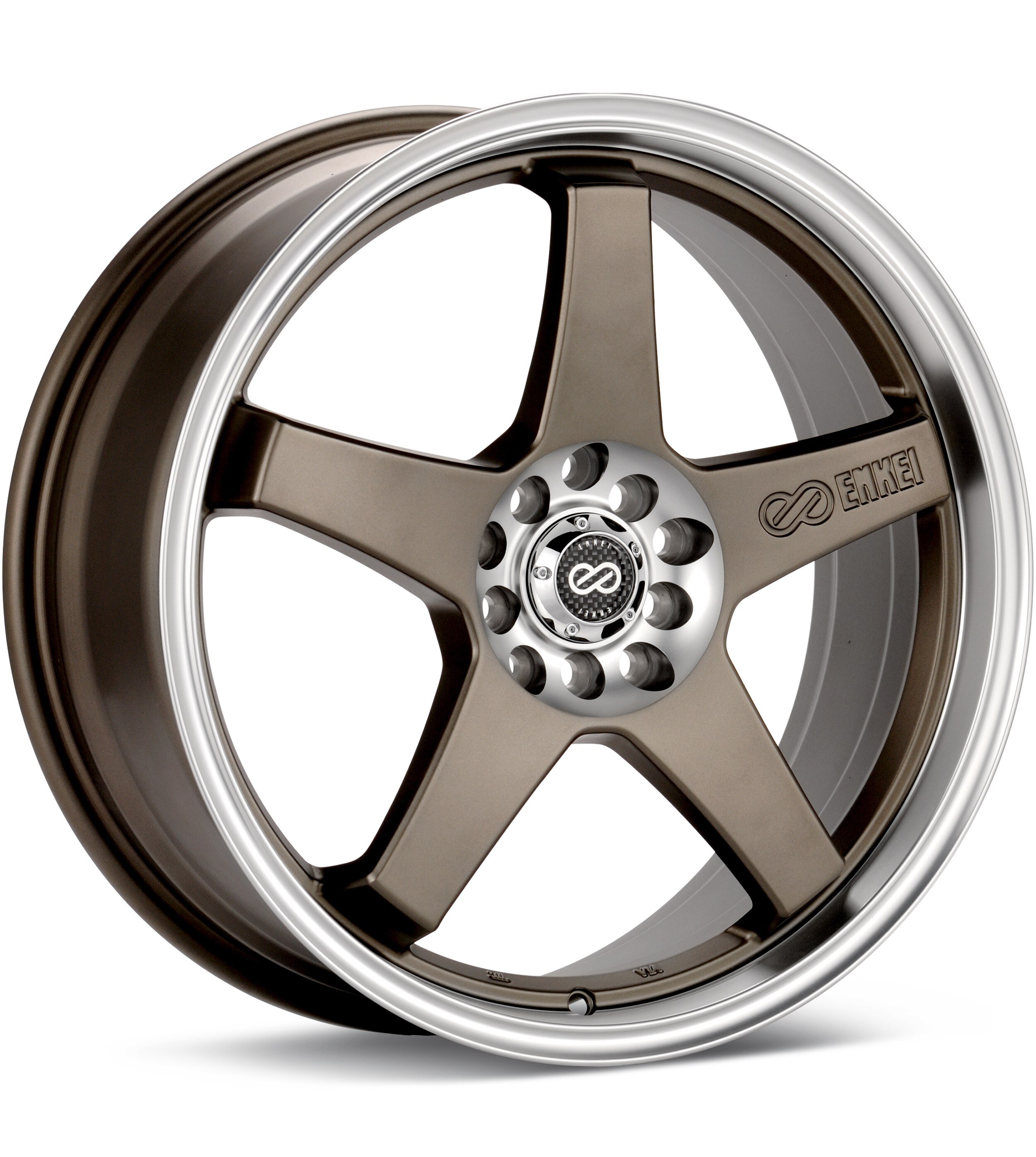 Enkei Performance EV5 Bronze w/Machined Lip Wheels 17 In 17x7 +38