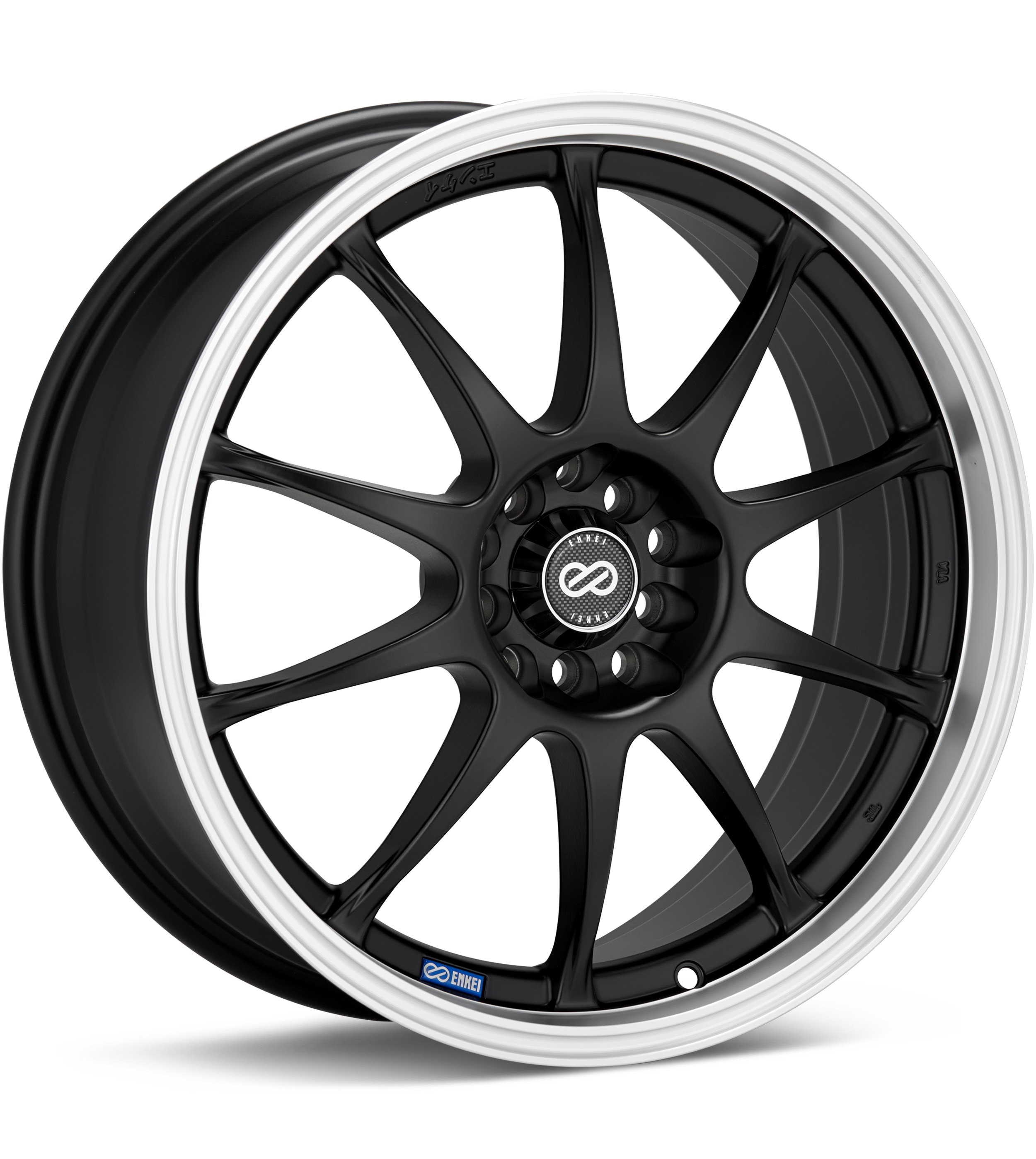 Enkei Performance J10 Black w/Mach Lip Wheels 15 In 15x6.5 38