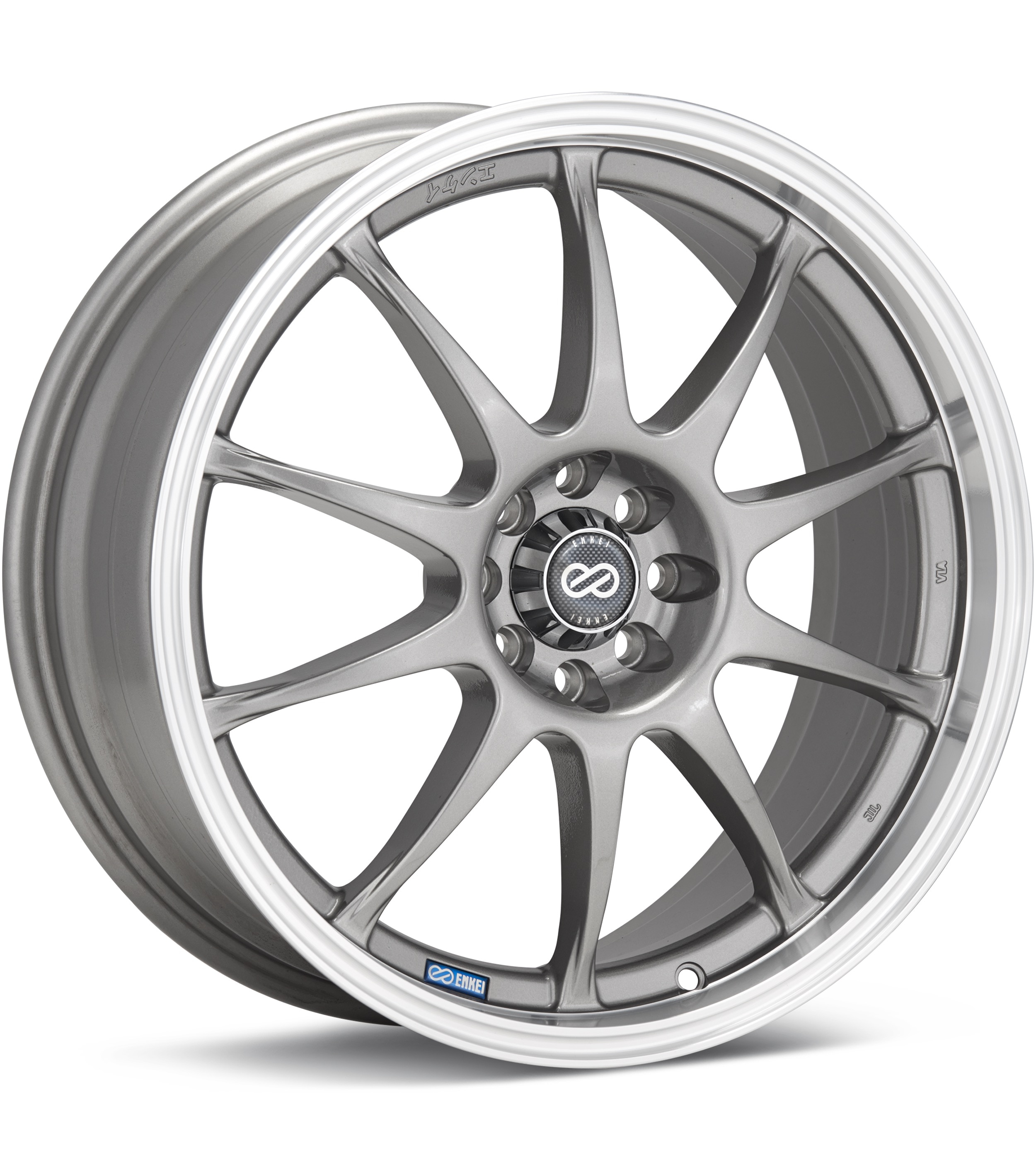 Enkei Performance J10 Silver w/Machined Lip Wheels 15 In 15x6.5 +38