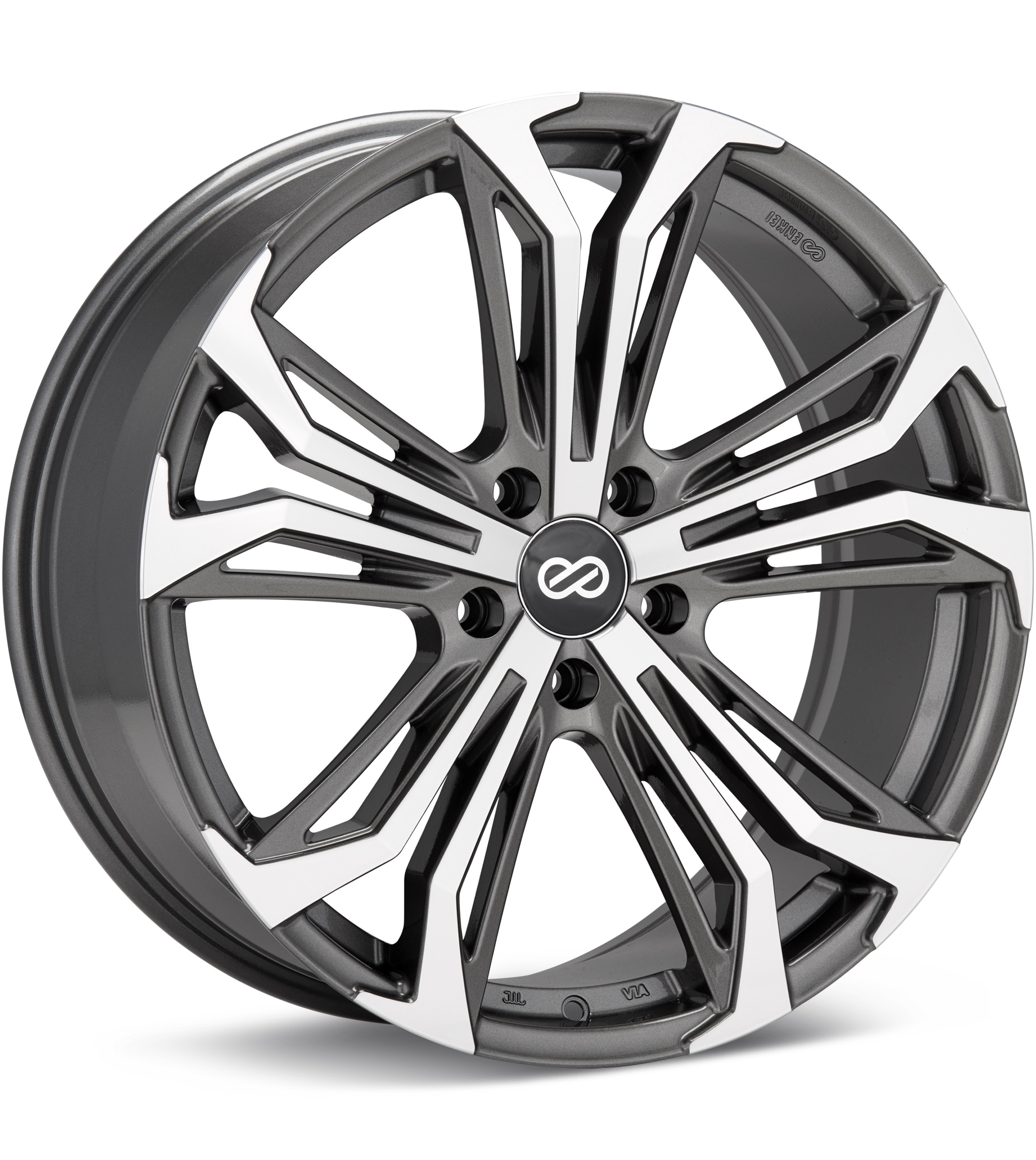 Enkei Performance Vortex 5 Machined w/Anthracite Accent Wheels 20 In 20x8.5 38