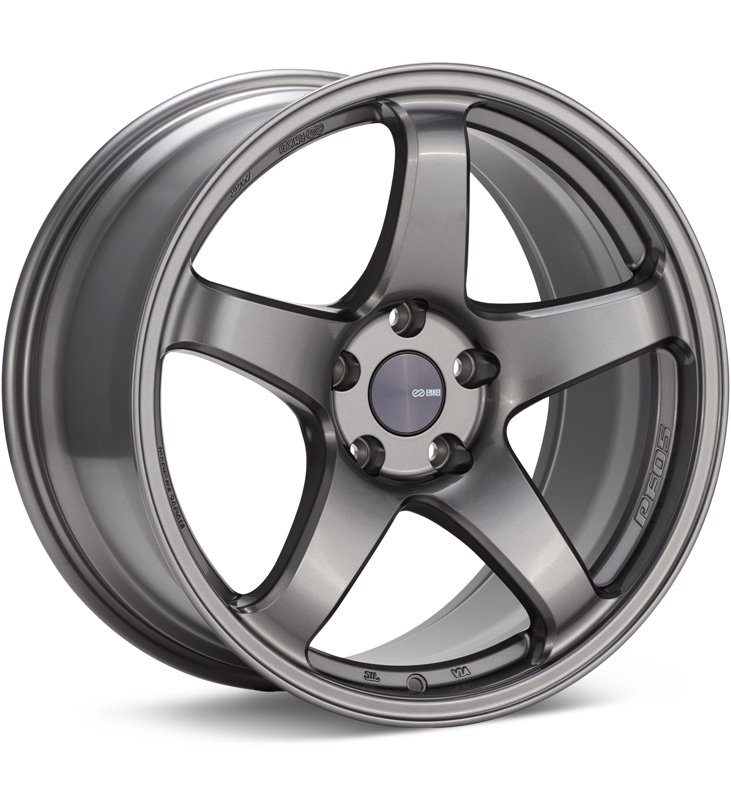 Enkei Racing PF05 Dark Silver Wheels 17 In 17x7 +45