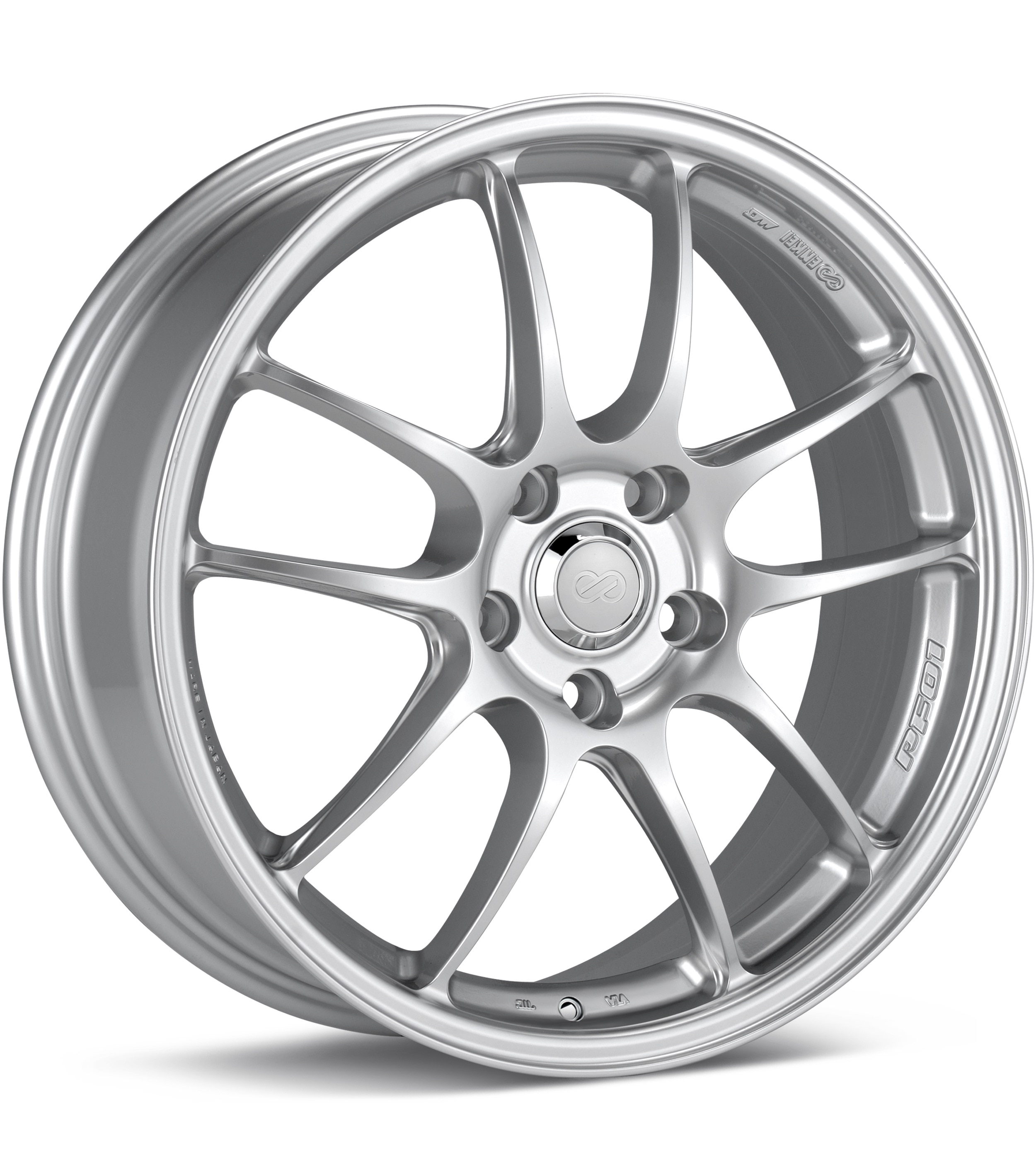 Enkei Racing PF01 Bright Silver Wheels 17 In 17x7 38