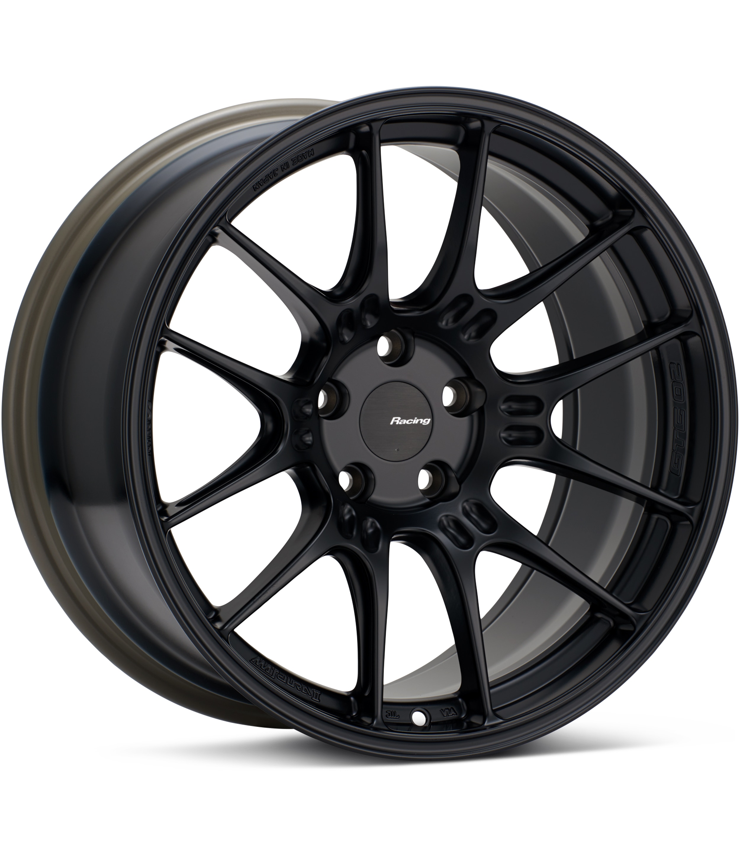 Enkei Racing, Enkei Racing GTC02 Black Wheels 18 In 18x10 +25 534-810-6525BK