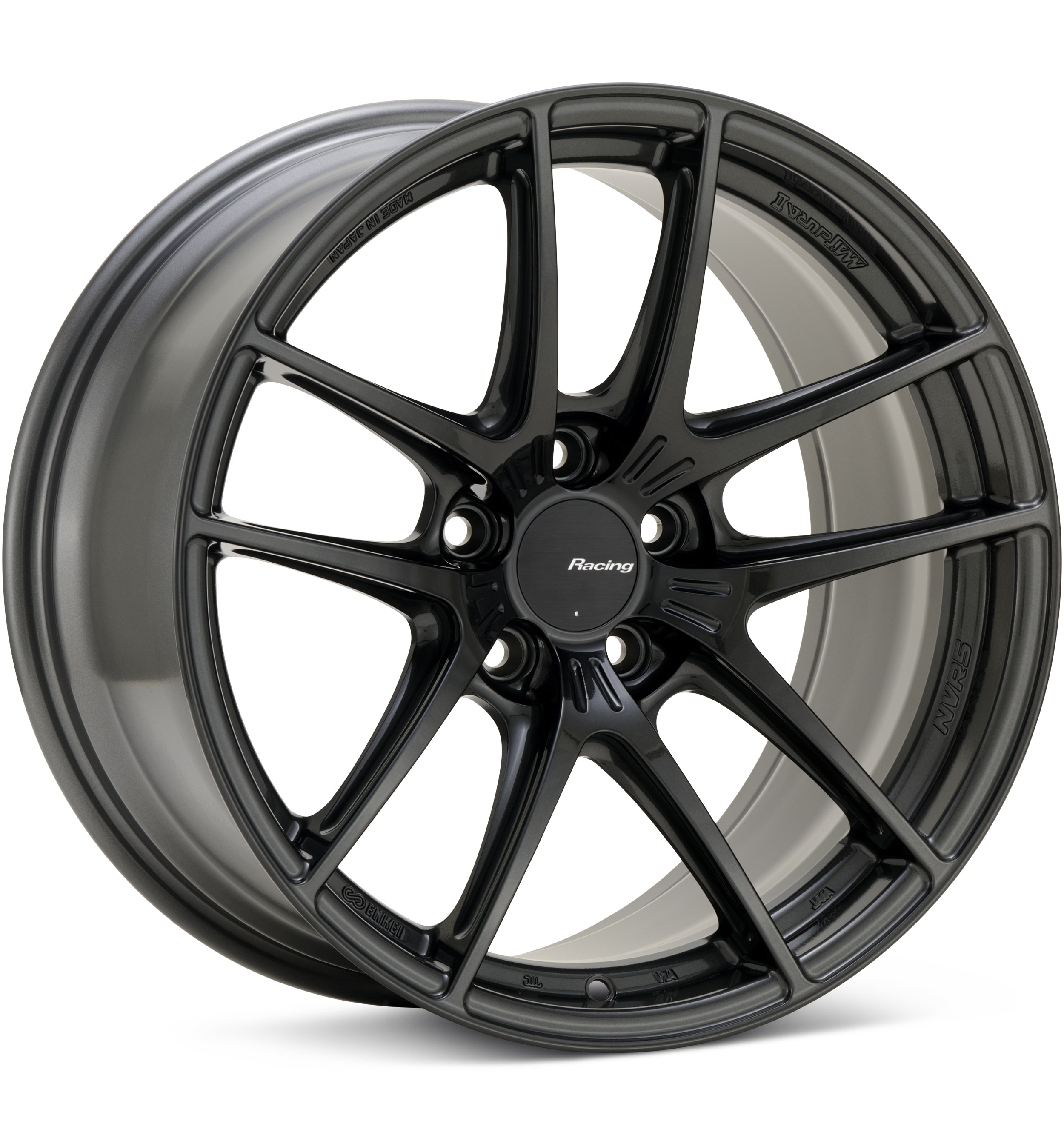 Enkei Racing, Enkei Racing NRV5 Gunmetal Wheels 18 In 18x10 +12 562-810-6512GM