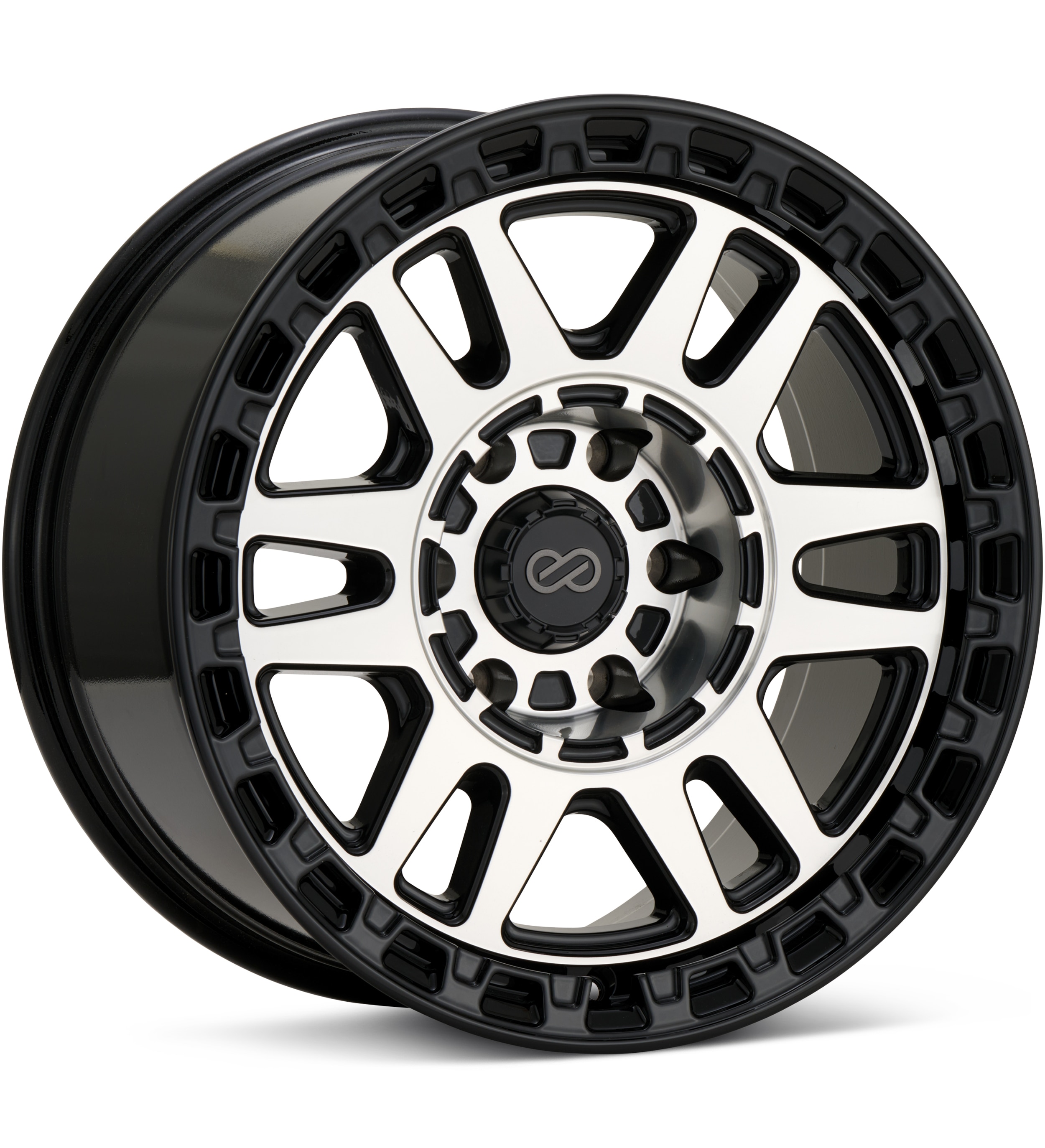 Enkei Truck, Enkei Truck Trail-Tracker Machined w/Black Accent Wheels 17 In 17x8.5 0 560-785-8400BKM