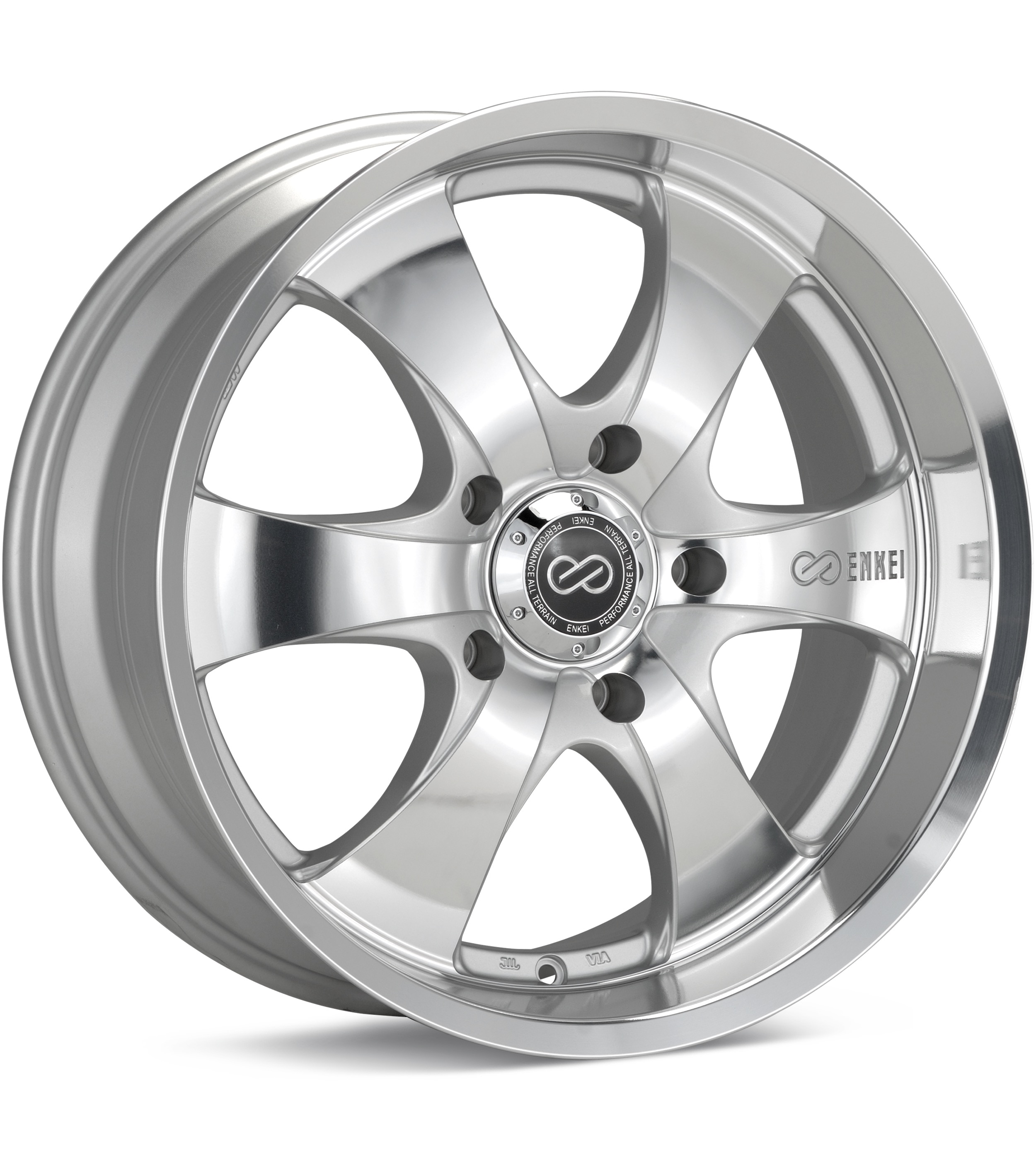 Enkei Truck M6 Silver Machined w/Clearcoat Wheels 20 In 20x9 10