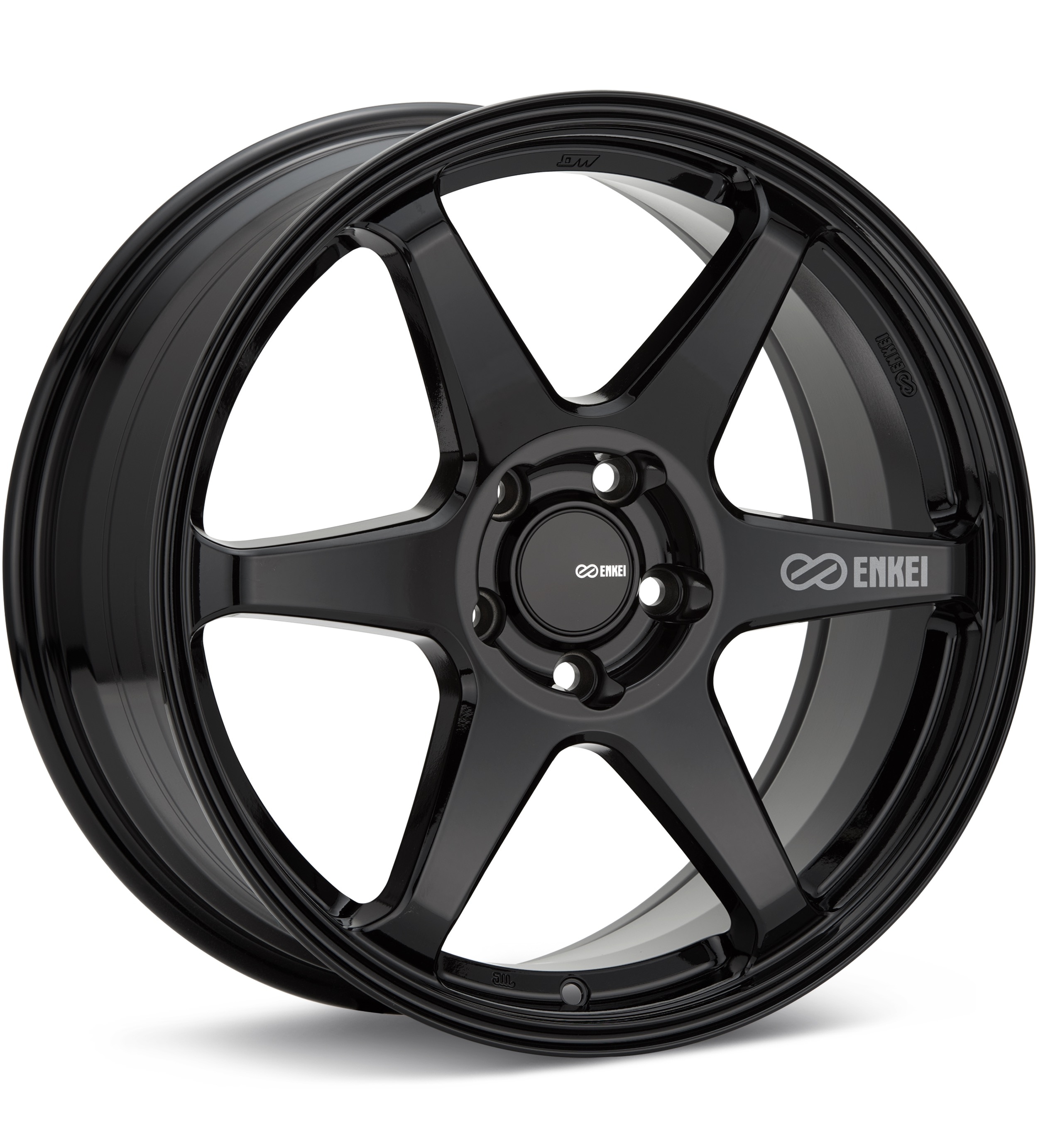 Enkei Tuning T6R Gloss Black Wheels 17 In 17x8 +40
