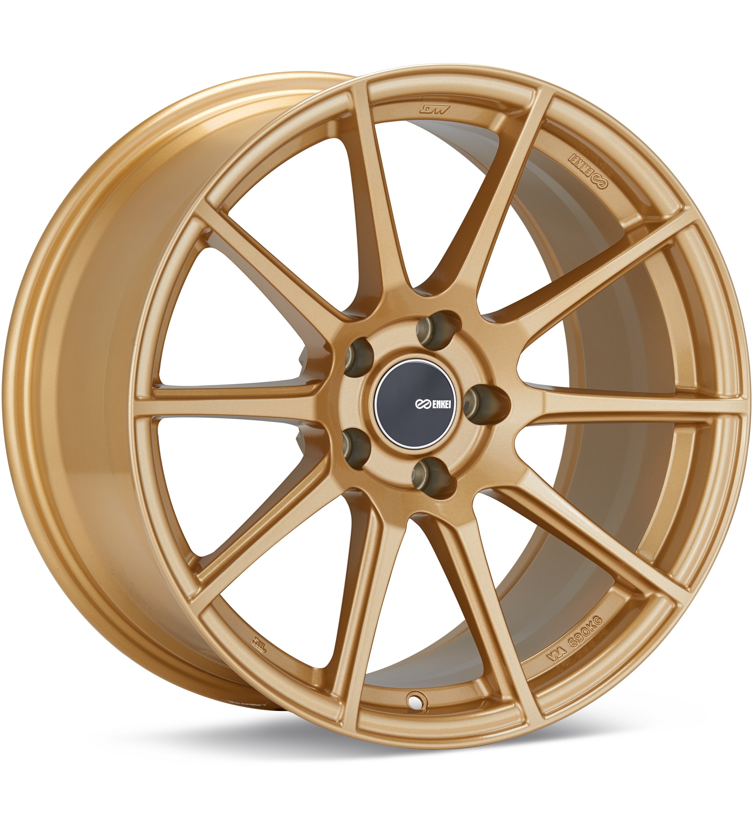 Enkei Tuning TS-10 Gold Wheels 18 In 18x8 45