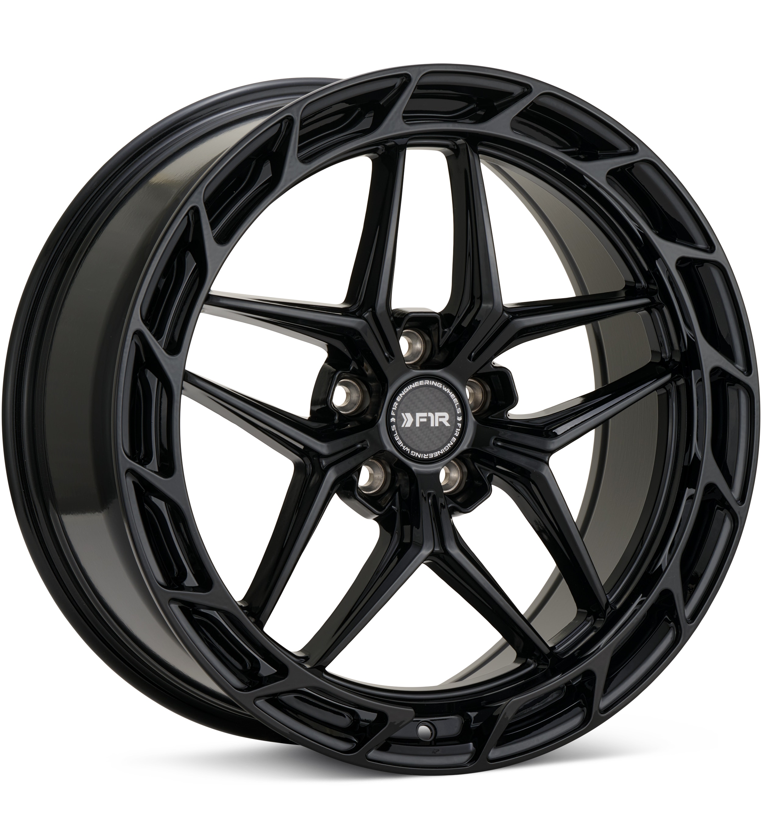 F1R Wheels FS5 Gloss Black Wheels 20 In 20x9 +32 FS52095120GB32