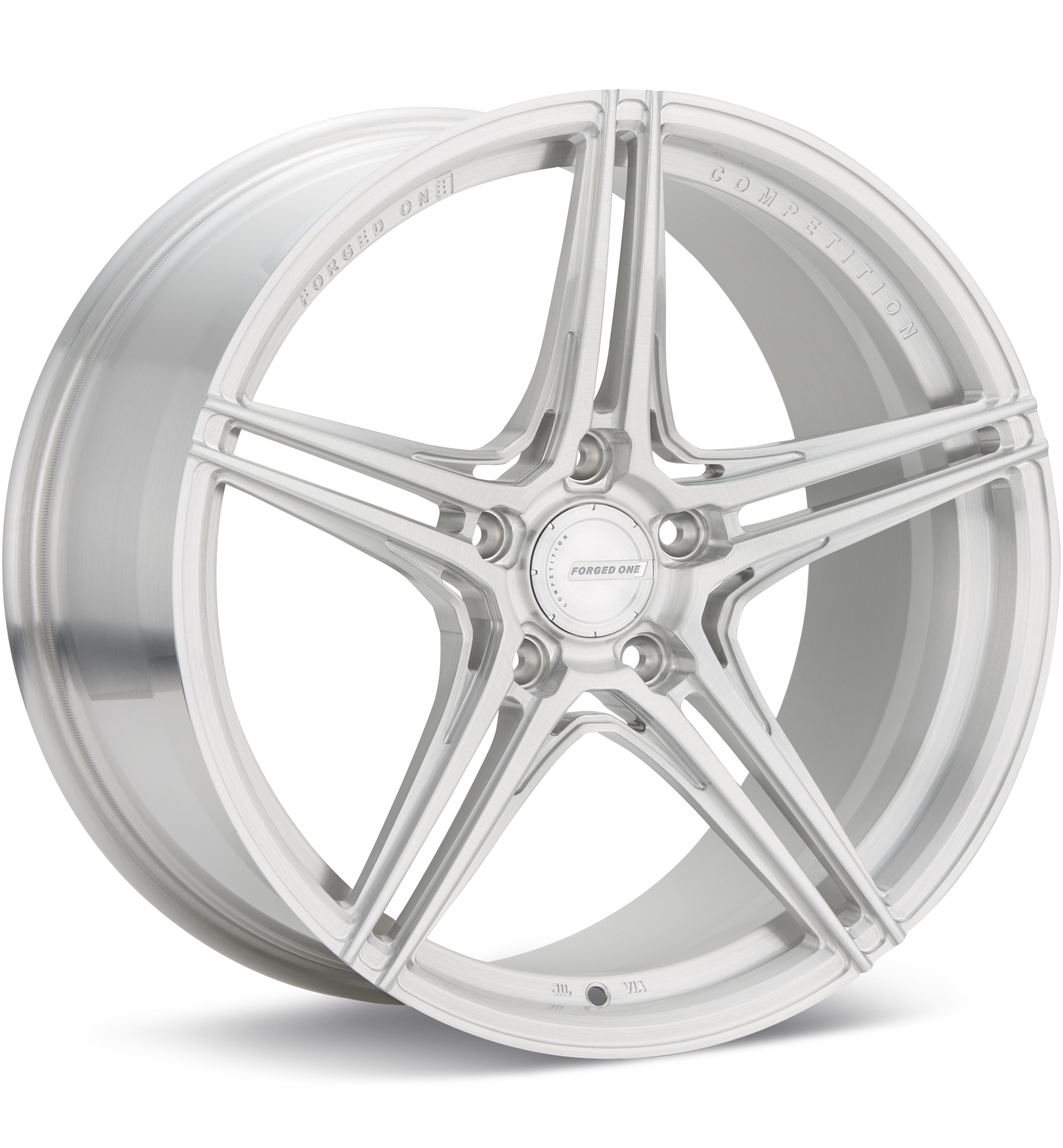 FORGED ONE Competition FF05 Brushed w/Clearcoat Wheels 19 In 19x8.5 +46