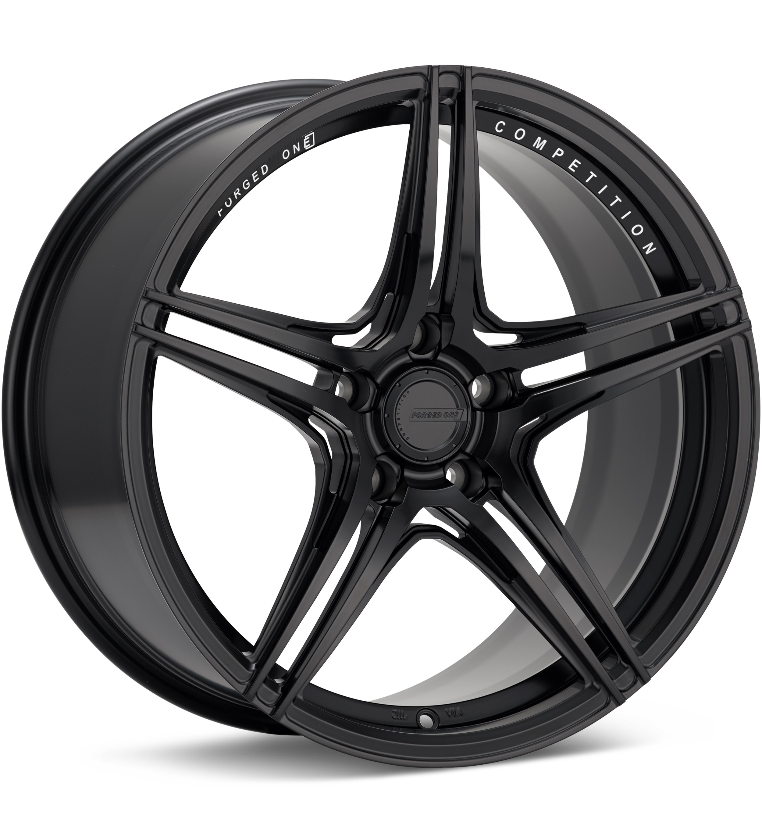 FORGED ONE Competition FF05 Satin Black Wheels 19 In 19x10 +42