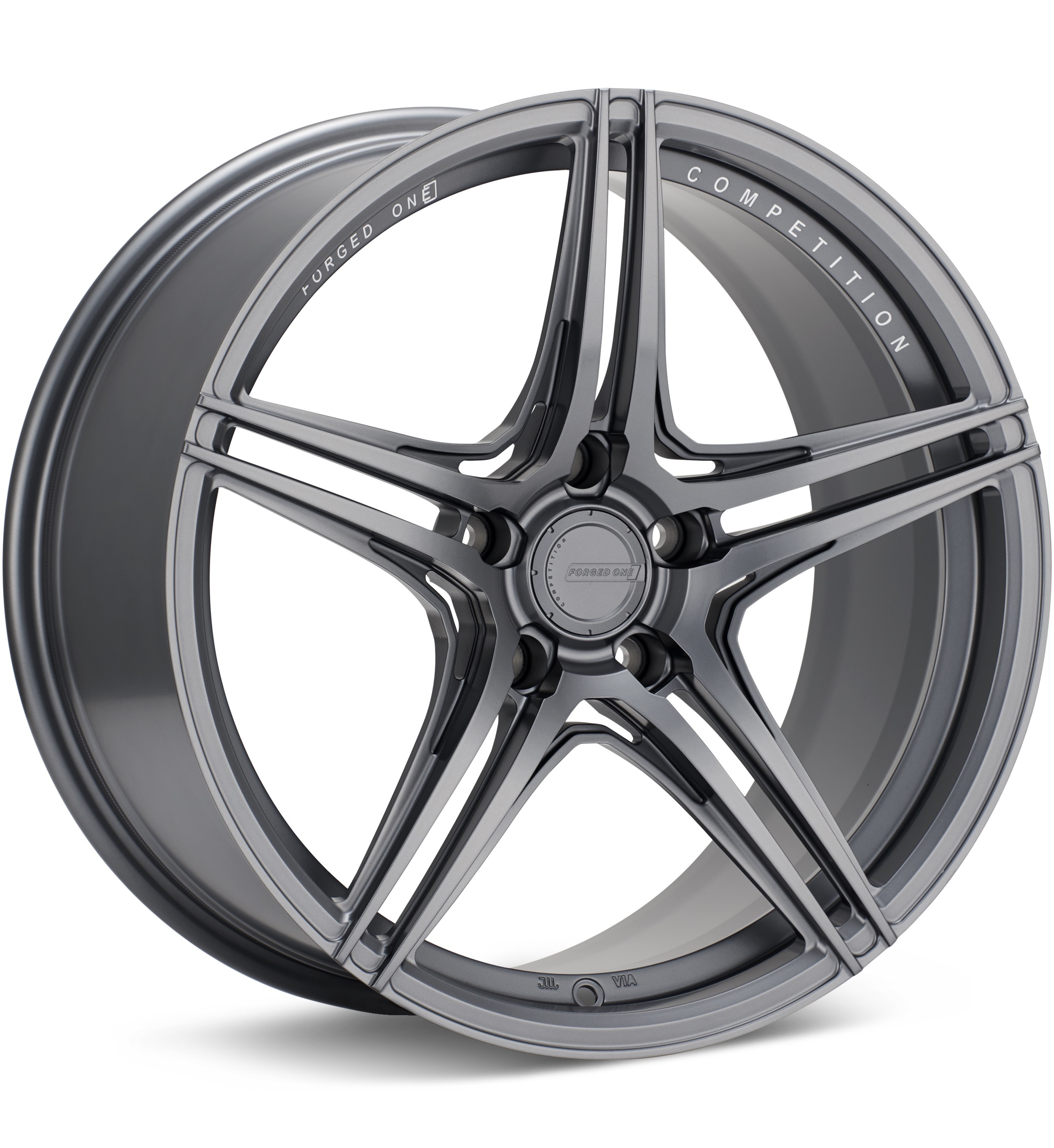 FORGED ONE Competition FF05 Satin Graphite Wheels 18 In 18x9.5 +20