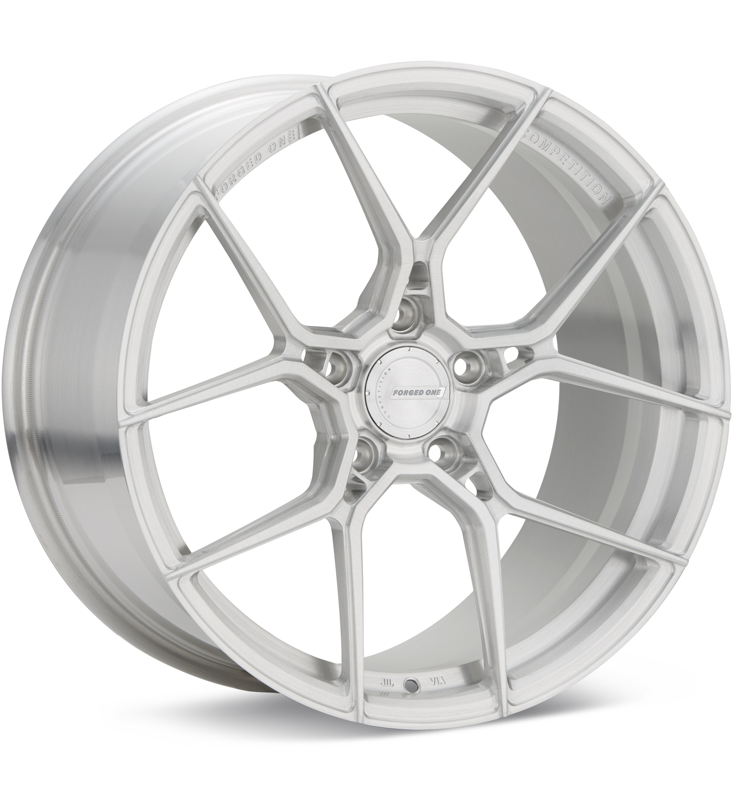 FORGED ONE Competition FF10 Brushed w/Clearcoat Wheels 19 In 19x8.5 +46