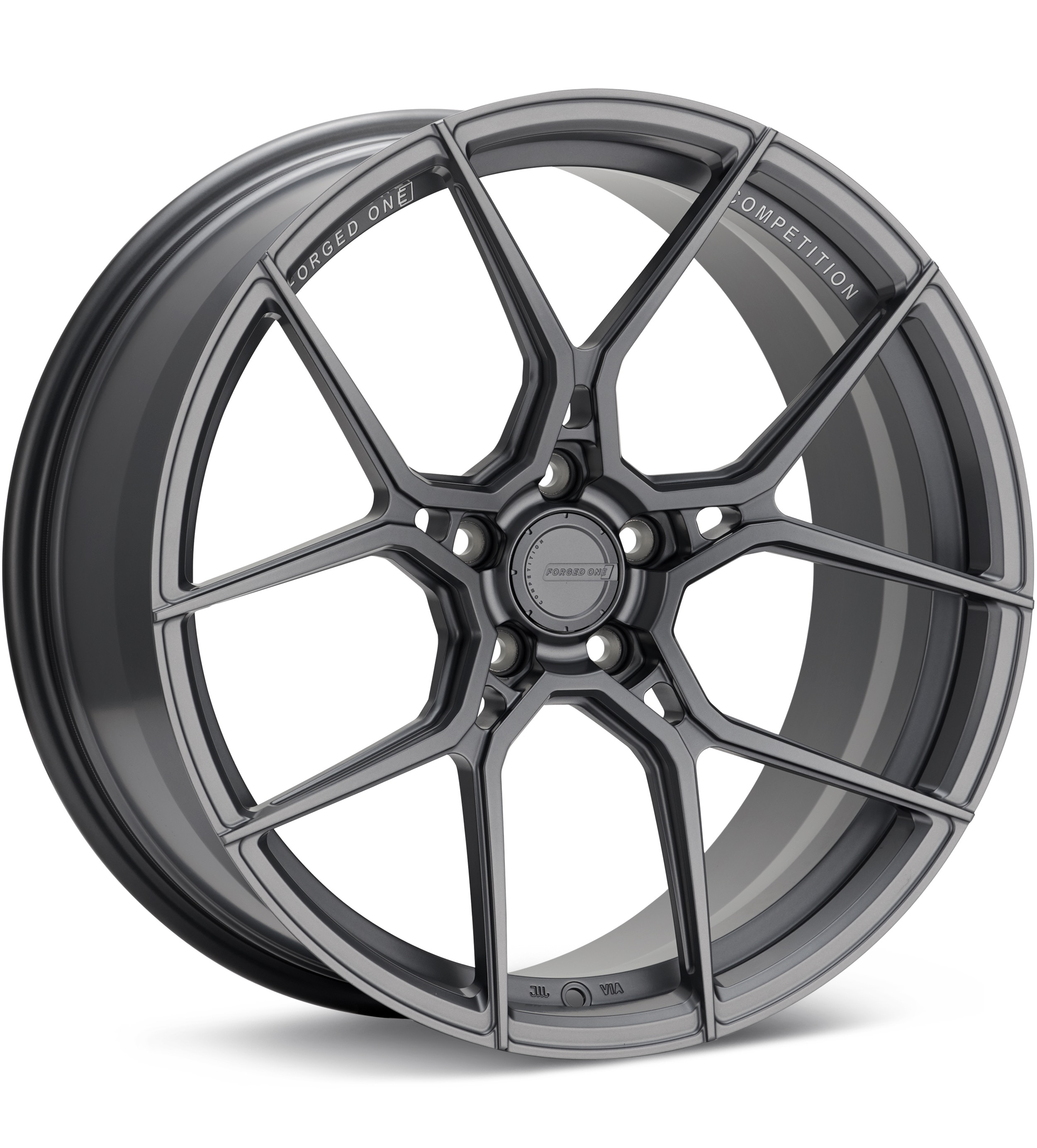 FORGED ONE Competition FF10 Satin Graphite Wheels 18 In 18x8.5 +43