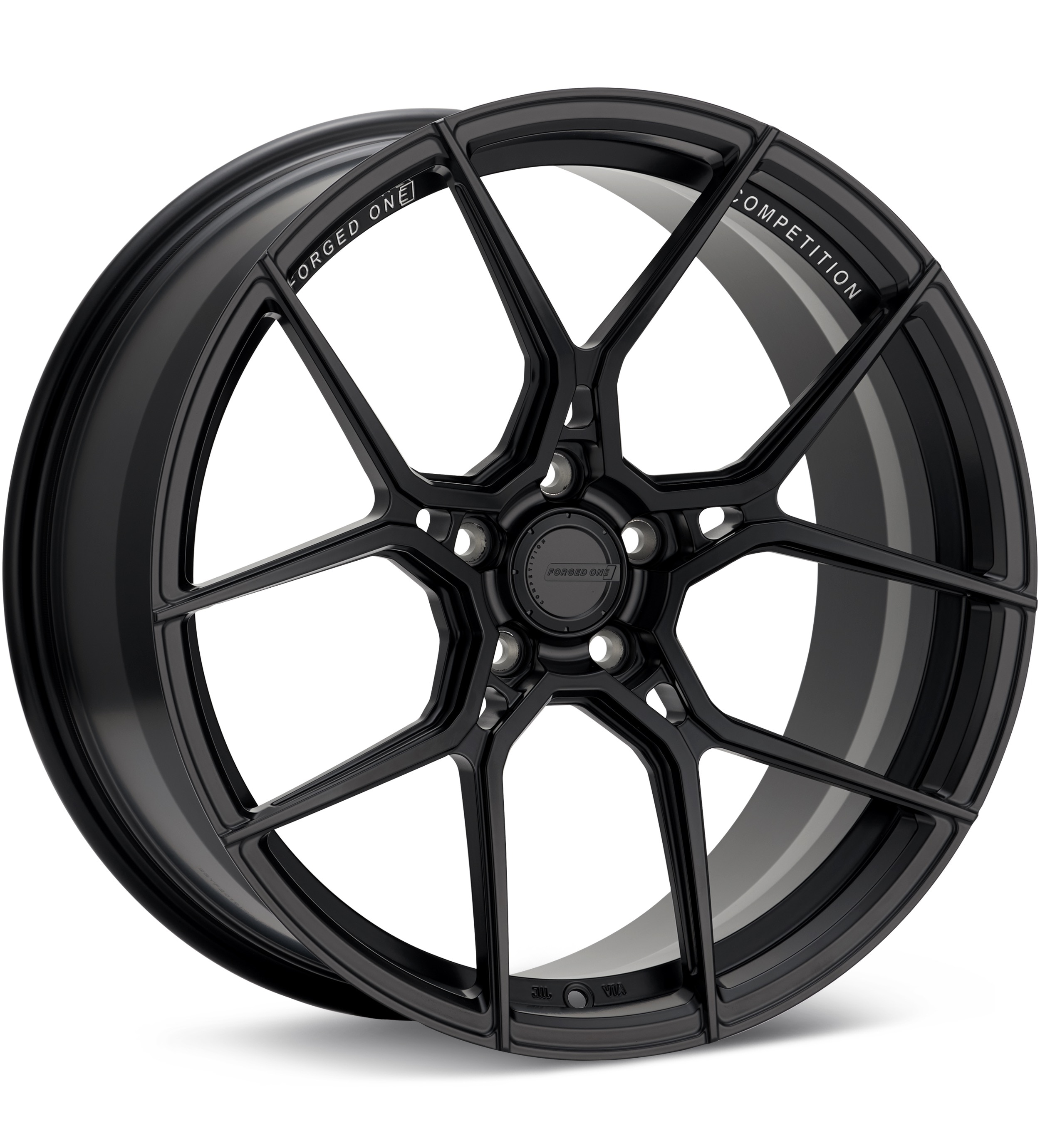 FORGED ONE Competition FF10 Satin Black Wheels 19 In 19x10 +42