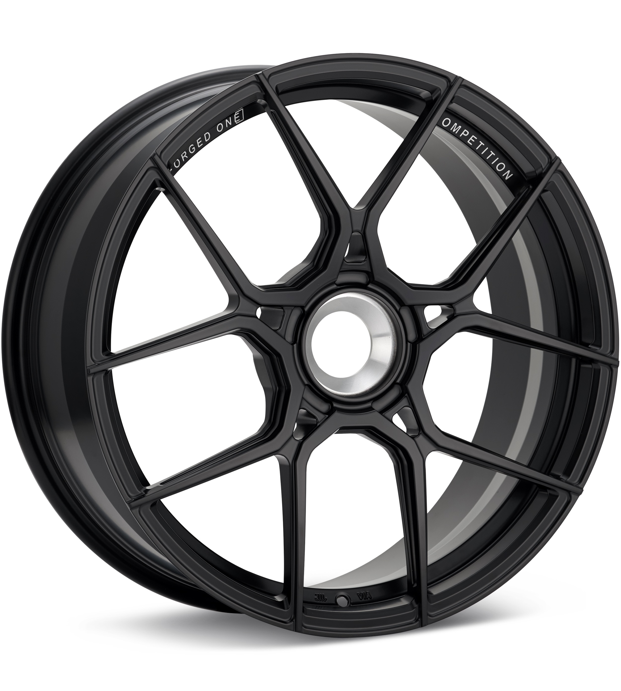 FORGED ONE Competition FF10 CenterLock Satin Black Wheels 19 In 19x11 +56