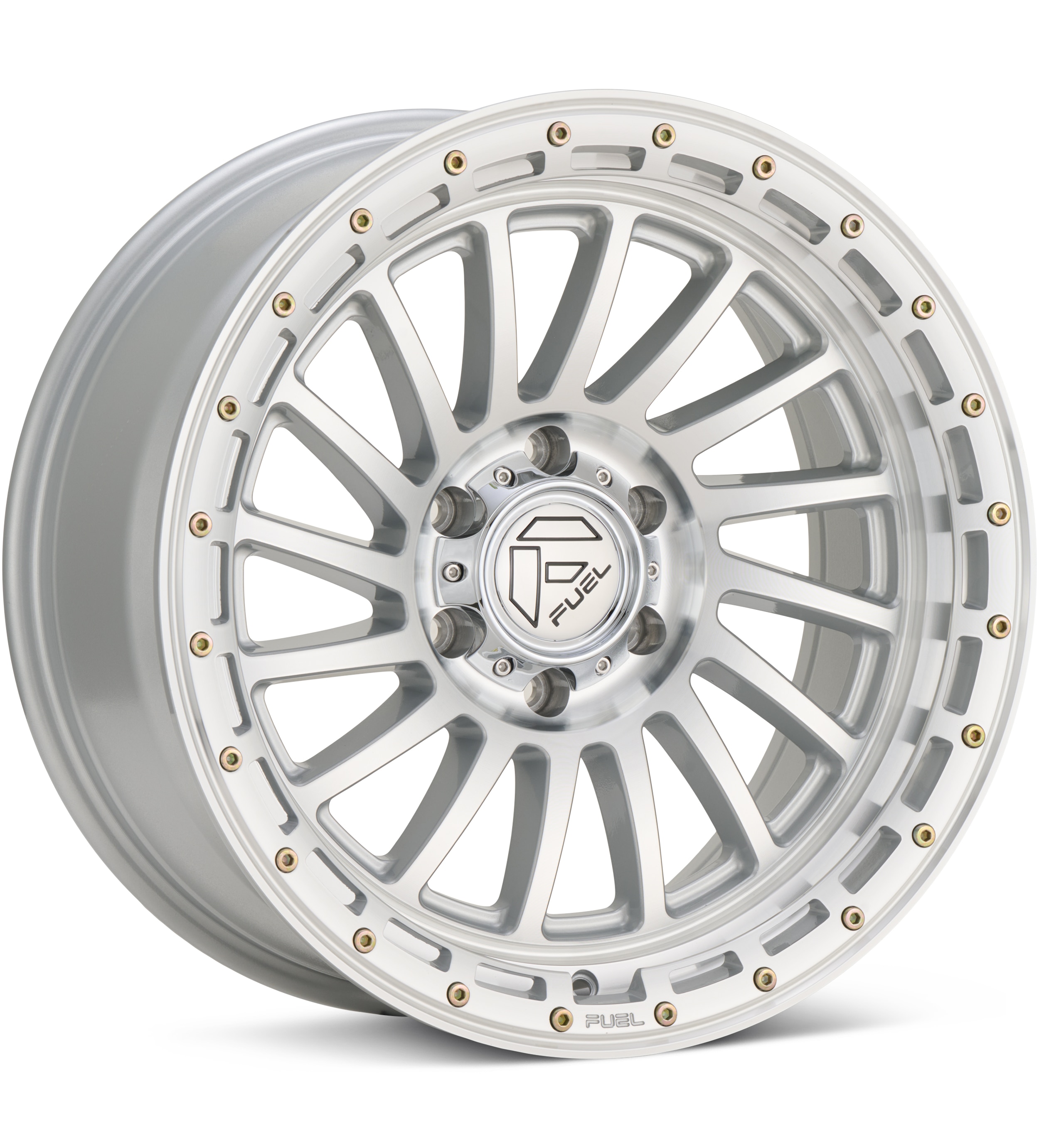 Fuel Off-Road Havoc Gloss Silver Machined w/Clear Wheels 18 In 18x9 +12 FC897SD18906312