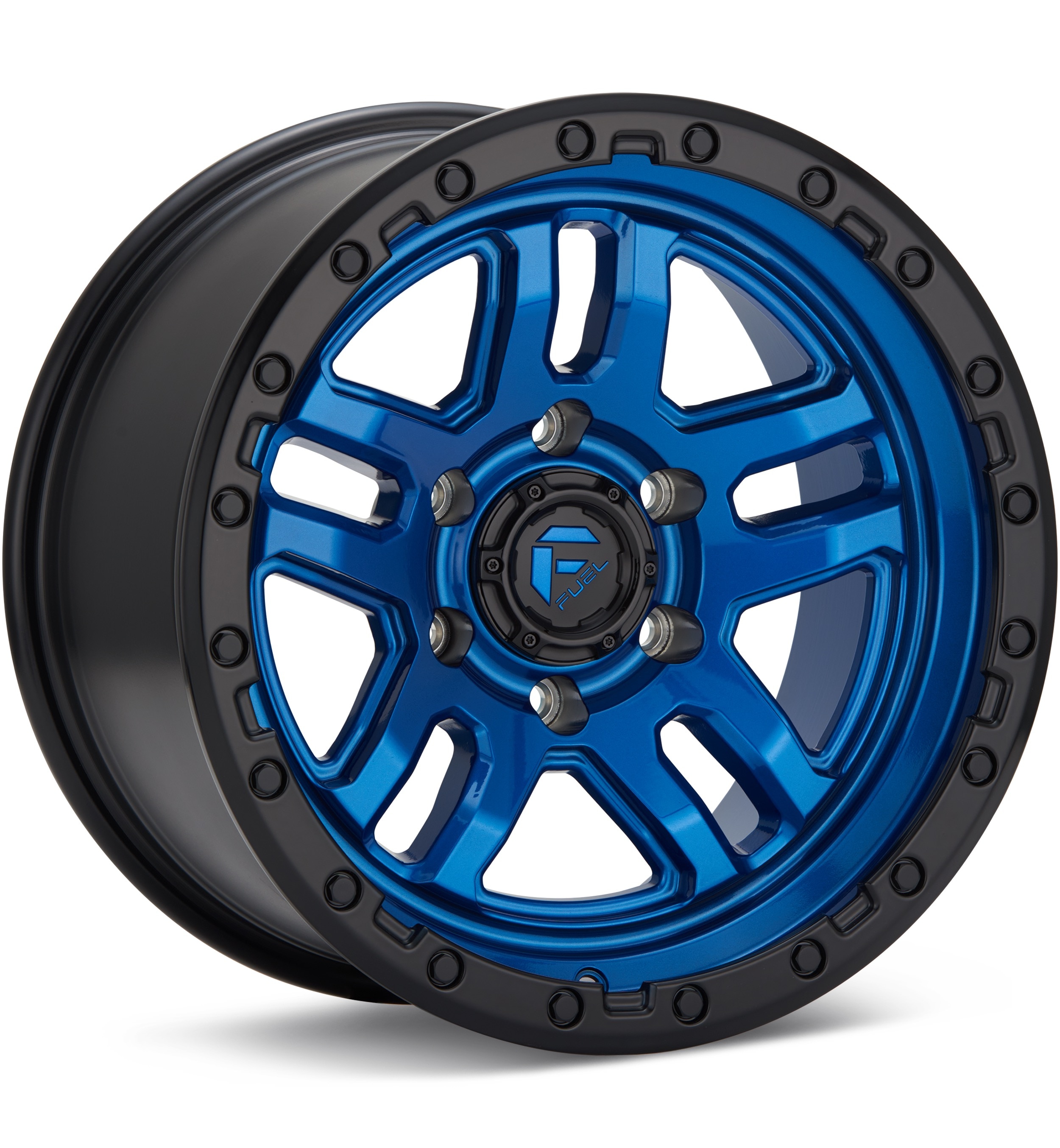 Fuel Off-Road Ammo Blue w/Black Lip Wheels 17 In 17x9 -12
