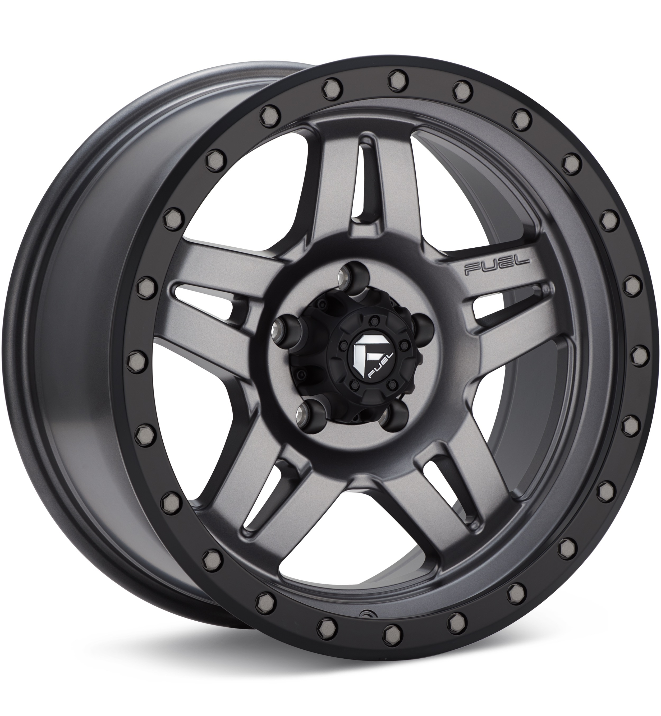 Fuel Off-Road Anza Anthracite w/Black Ring Wheels 15 In 15x10 -43