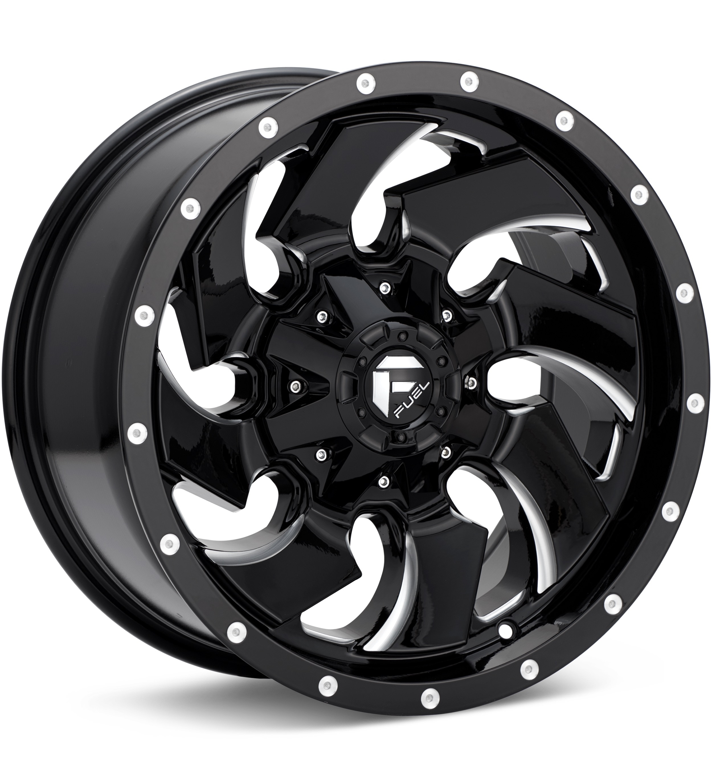 Fuel Off-Road Cleaver Gloss Black w/Milled Accent Wheels 17 In 17x9 -12