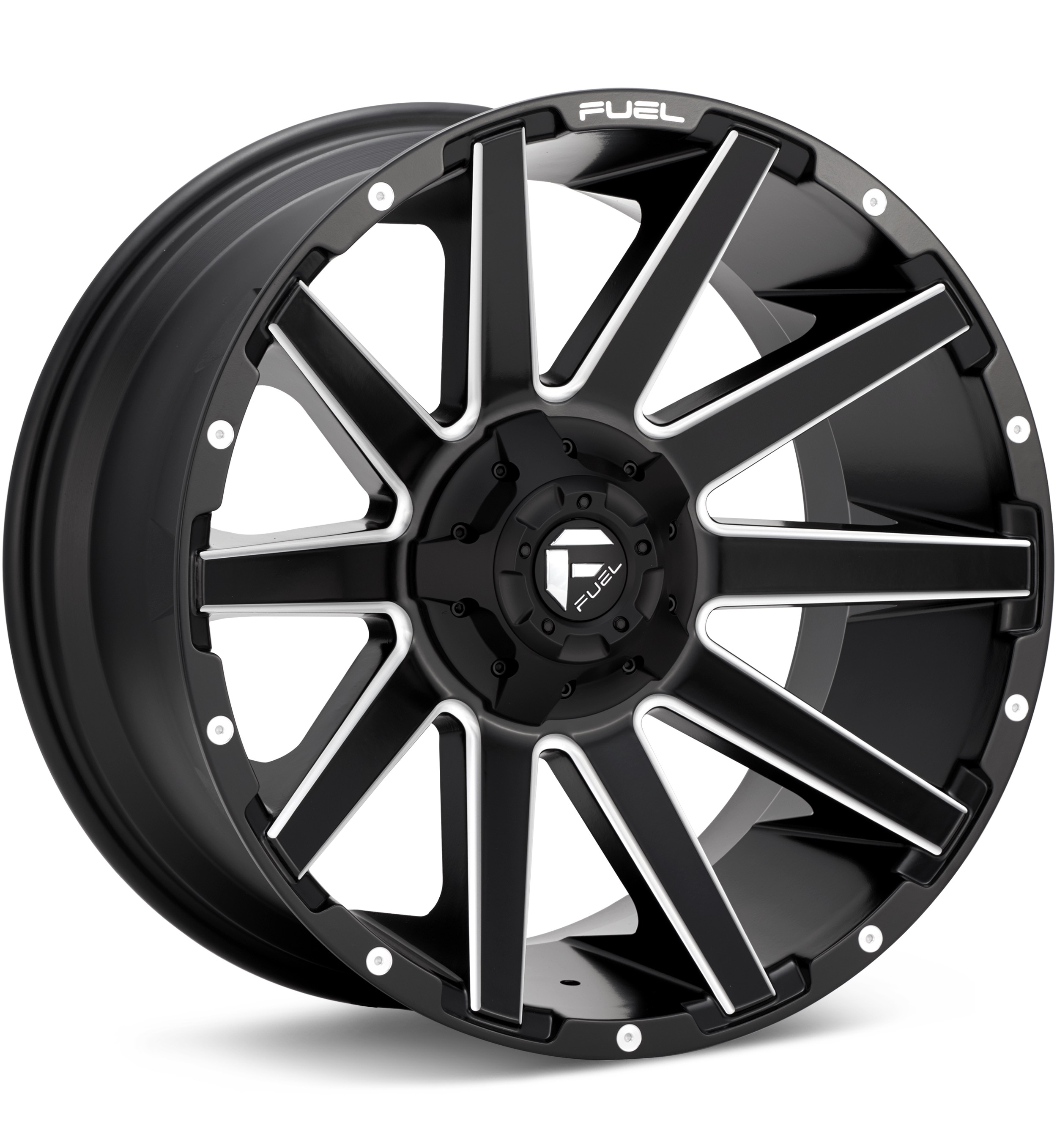 Fuel Off-Road Contra Black w/Milled Accent Wheels 20 In 20x9 +20