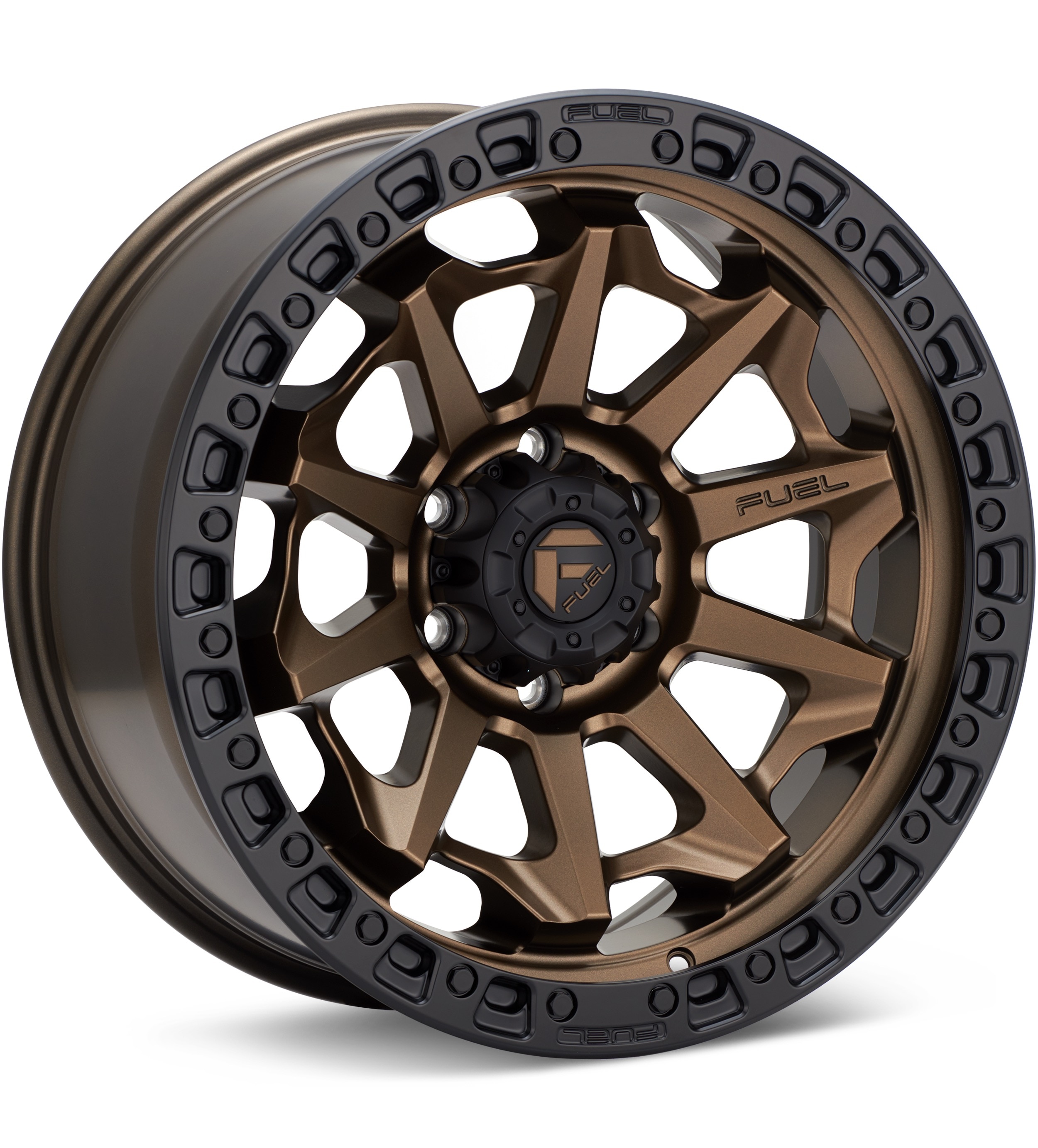 Fuel Off-Road Covert Matte Bronze w/Black Ring Wheels 16 In 16x8 +01