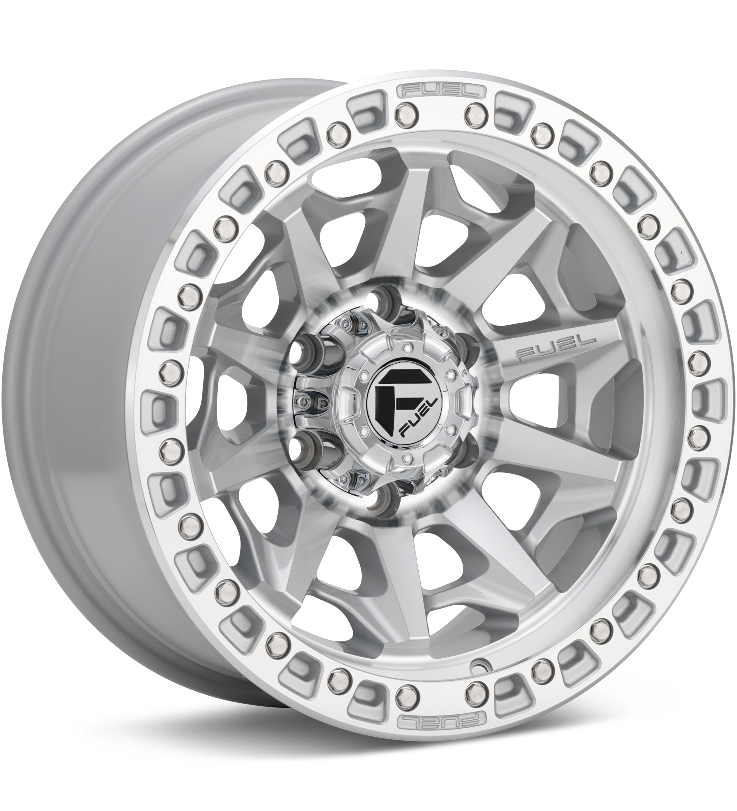 Fuel Off-Road Covert Silver Machined w/Clearcoat Wheels 17 In 17x9 +01 D88317908450