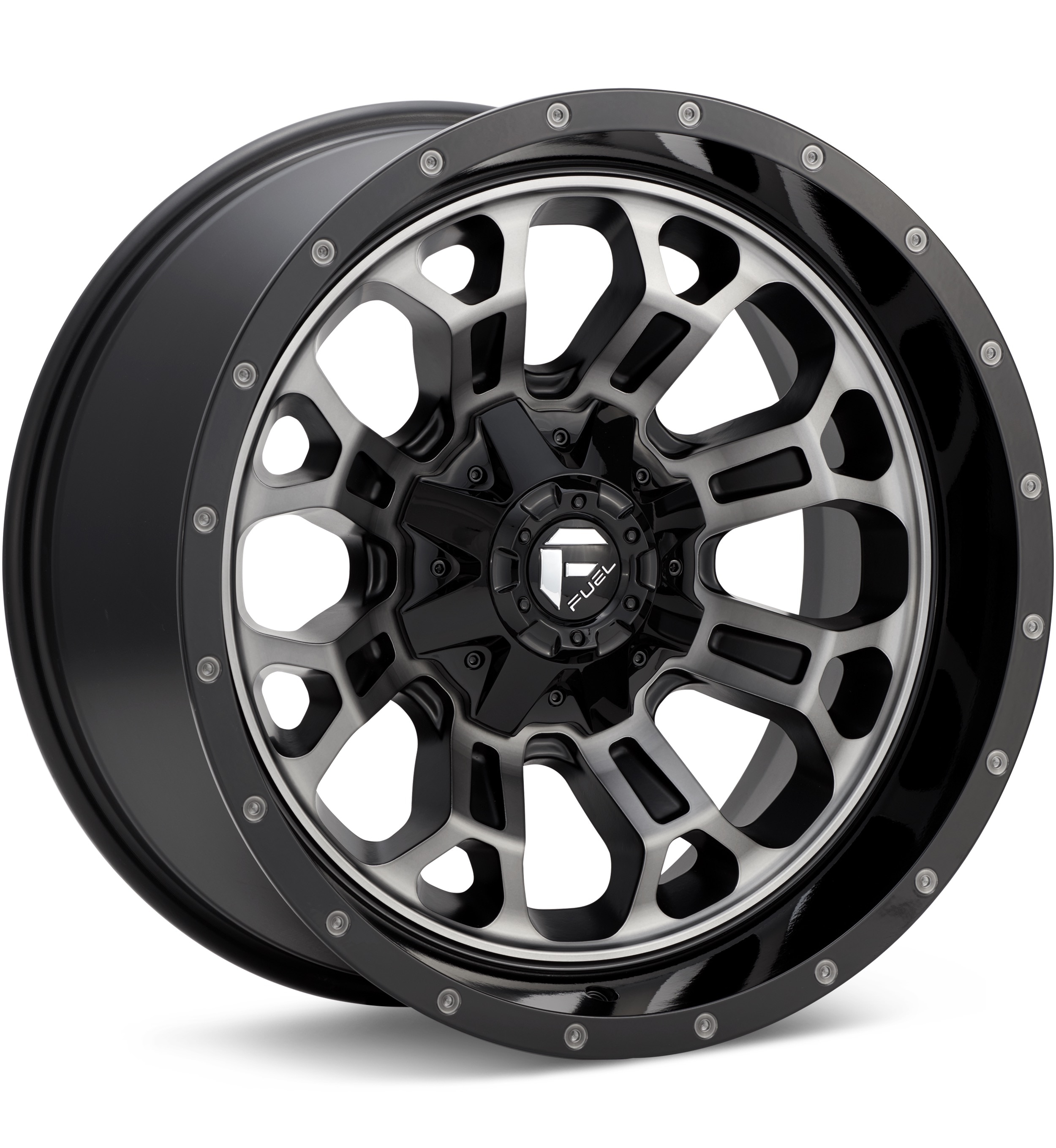 Fuel Off-Road Crush Black Machined w/Dark Tint Wheels 17 In 17x9 -12