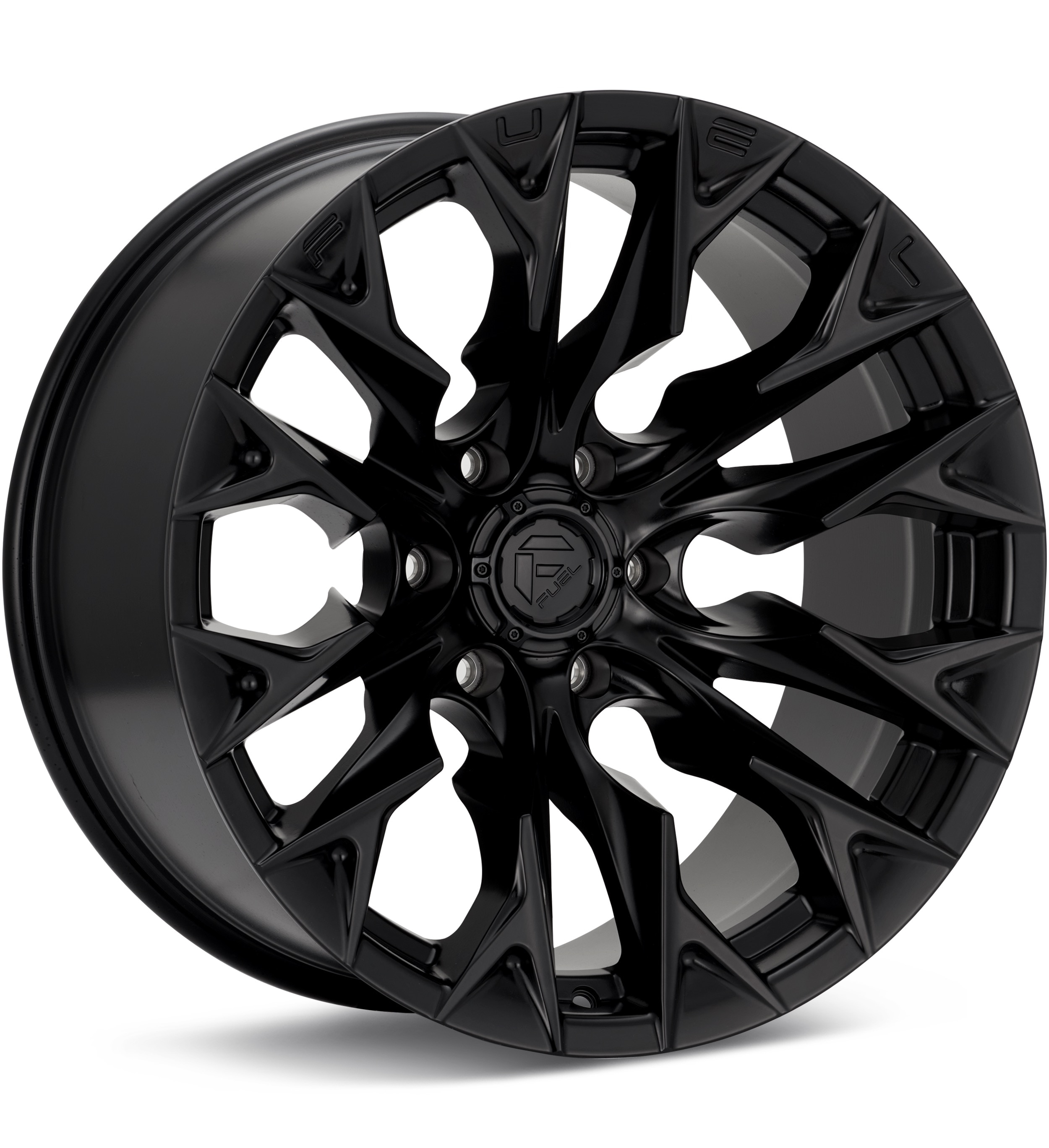 Fuel Off-Road Flame 6 Black Wheels 20 In 20x10 -18