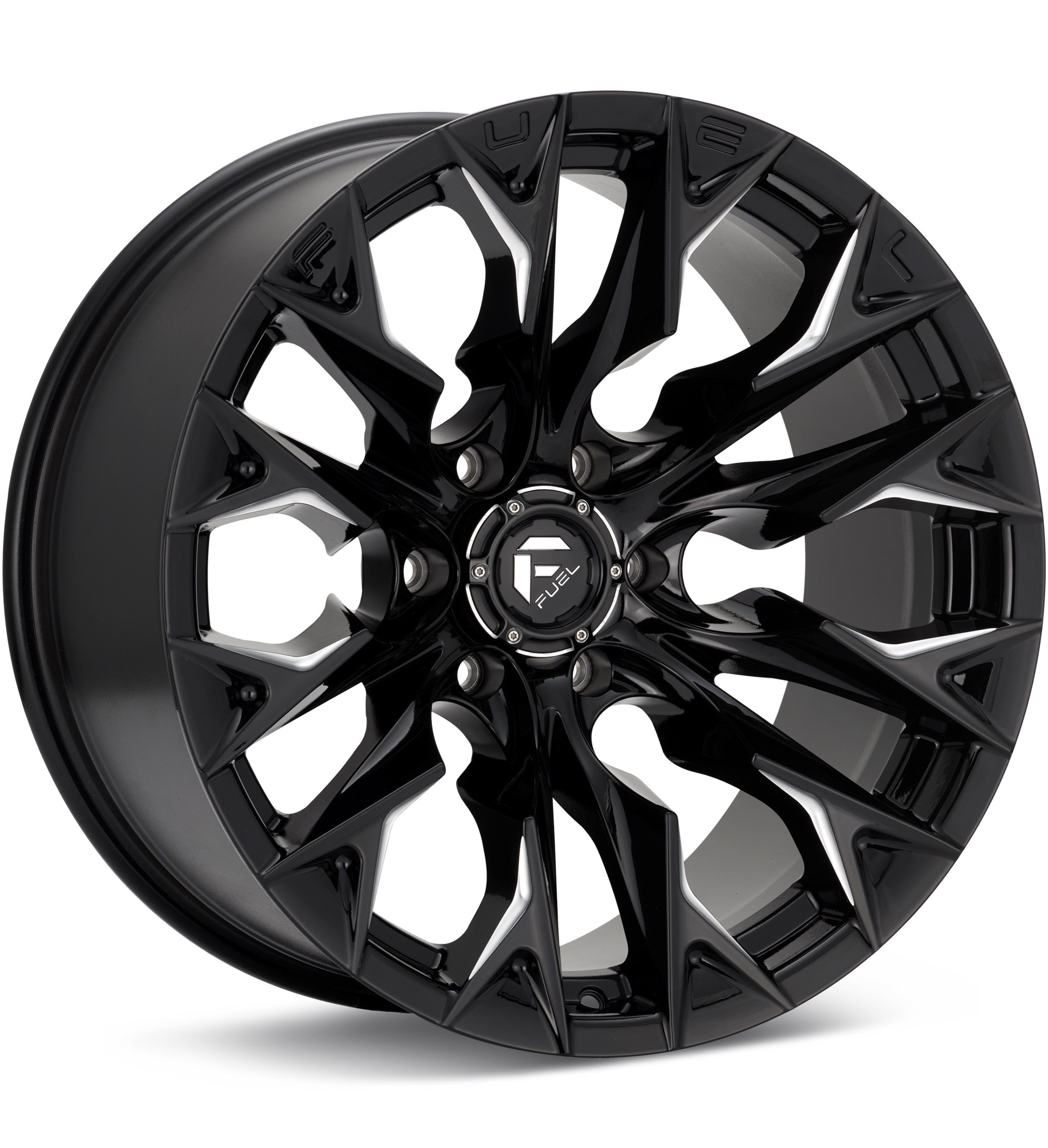 Fuel Off-Road Flame Gloss Black w/Milled Accent Wheels 20 In 20x10 -18
