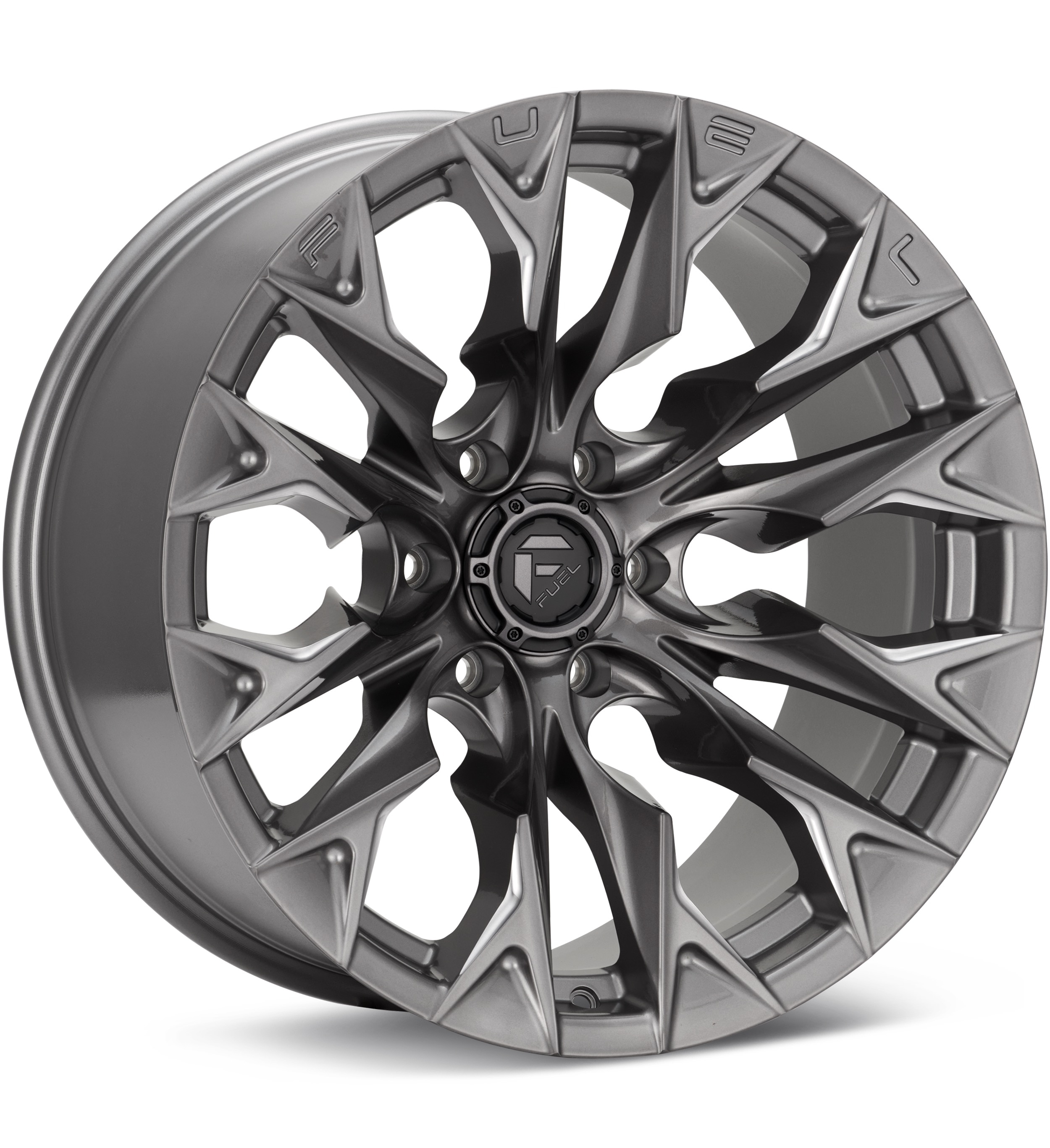Fuel Off-Road Flame 6 Platinum w/Milled Accent Wheels 20 In 20x10 -18