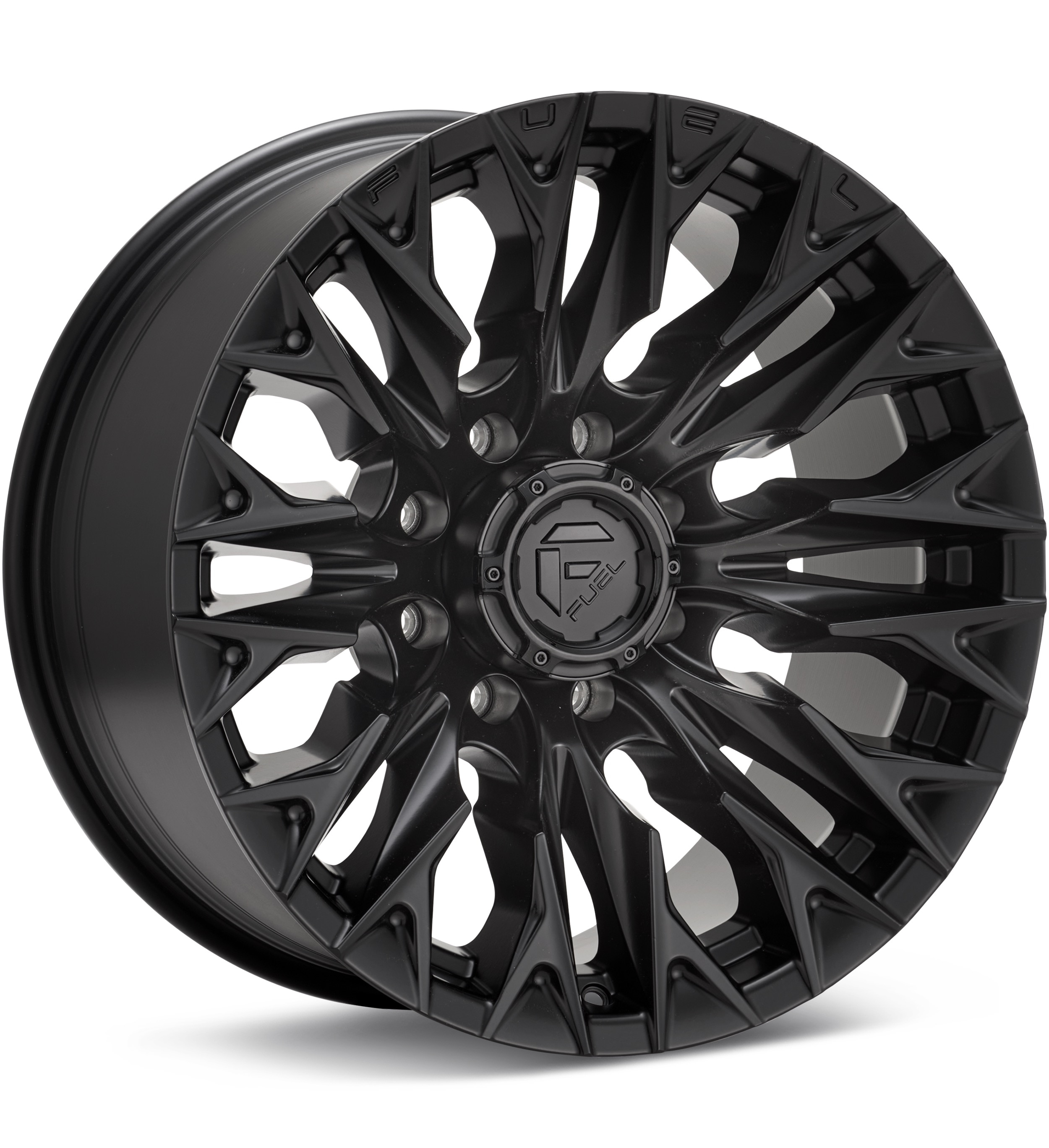 Fuel Off-Road Flame 8 Black Wheels 20 In 20x10 -18