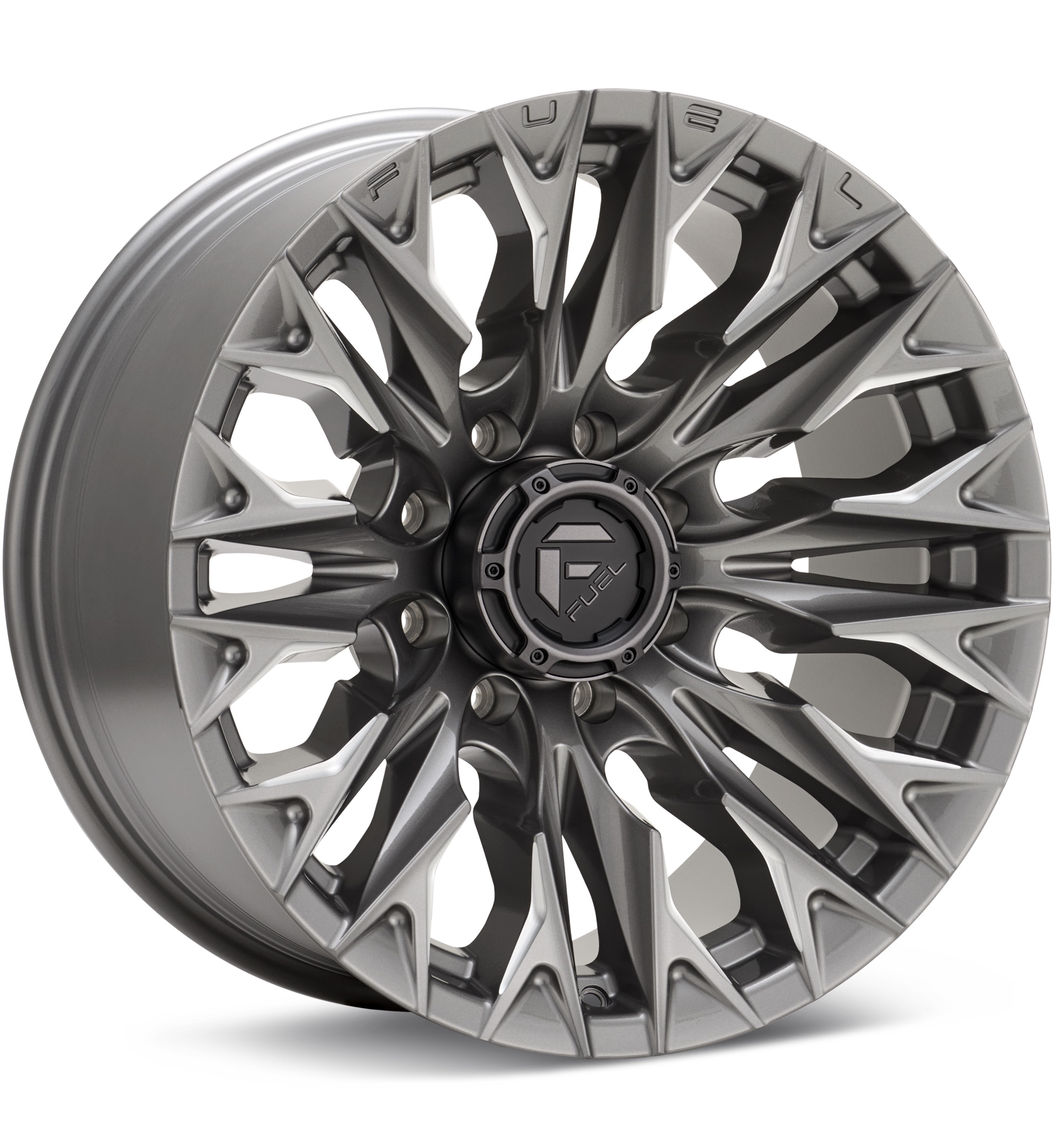 Fuel Off-Road Flame 8 Platinum w/Milled Accent Wheels 20 In 20x9 +20 D80620901857