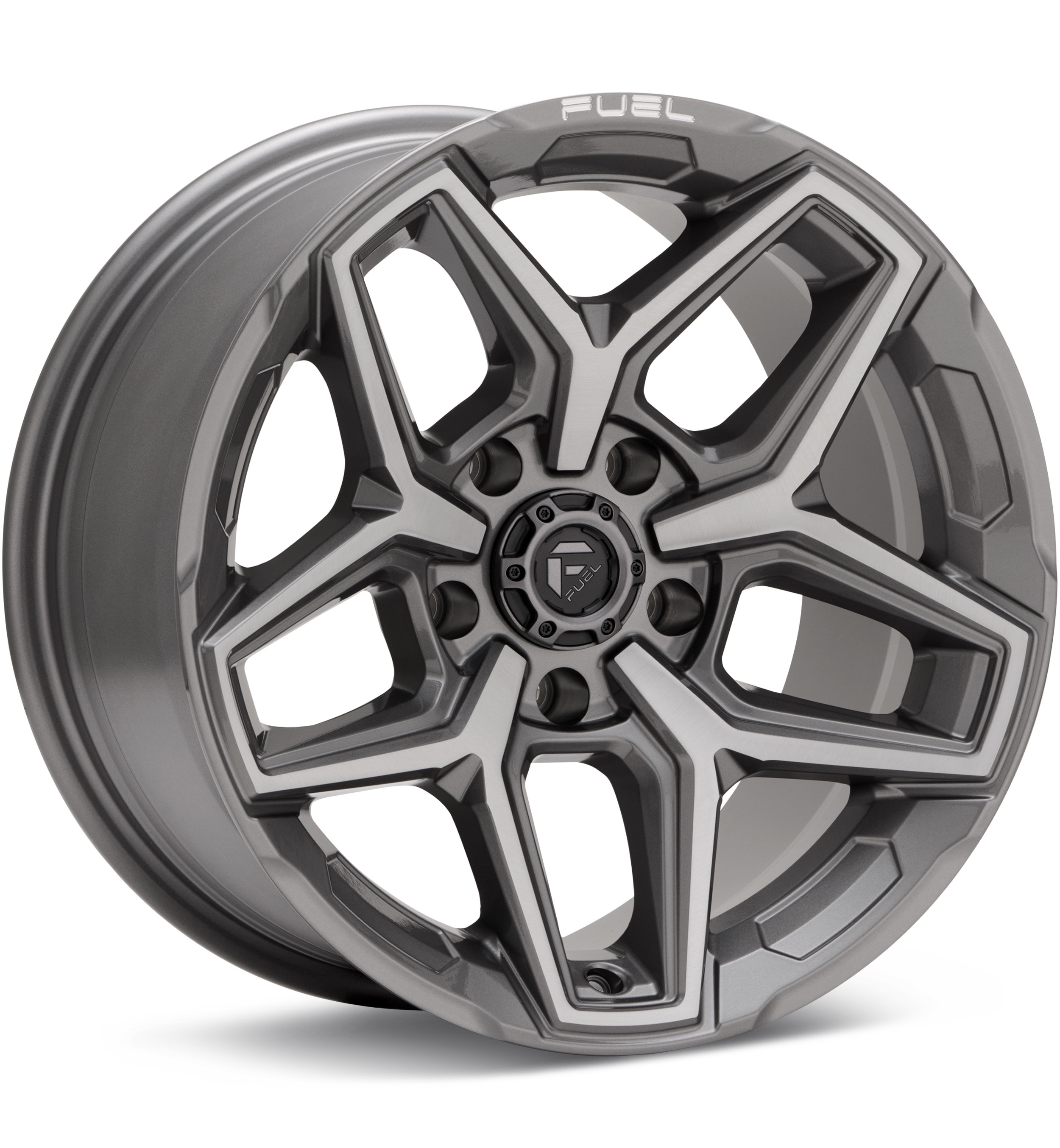 Fuel Off-Road Flux 5 Platinum Silver Wheels 20 In 20x10 -18 FC854AX20105018N