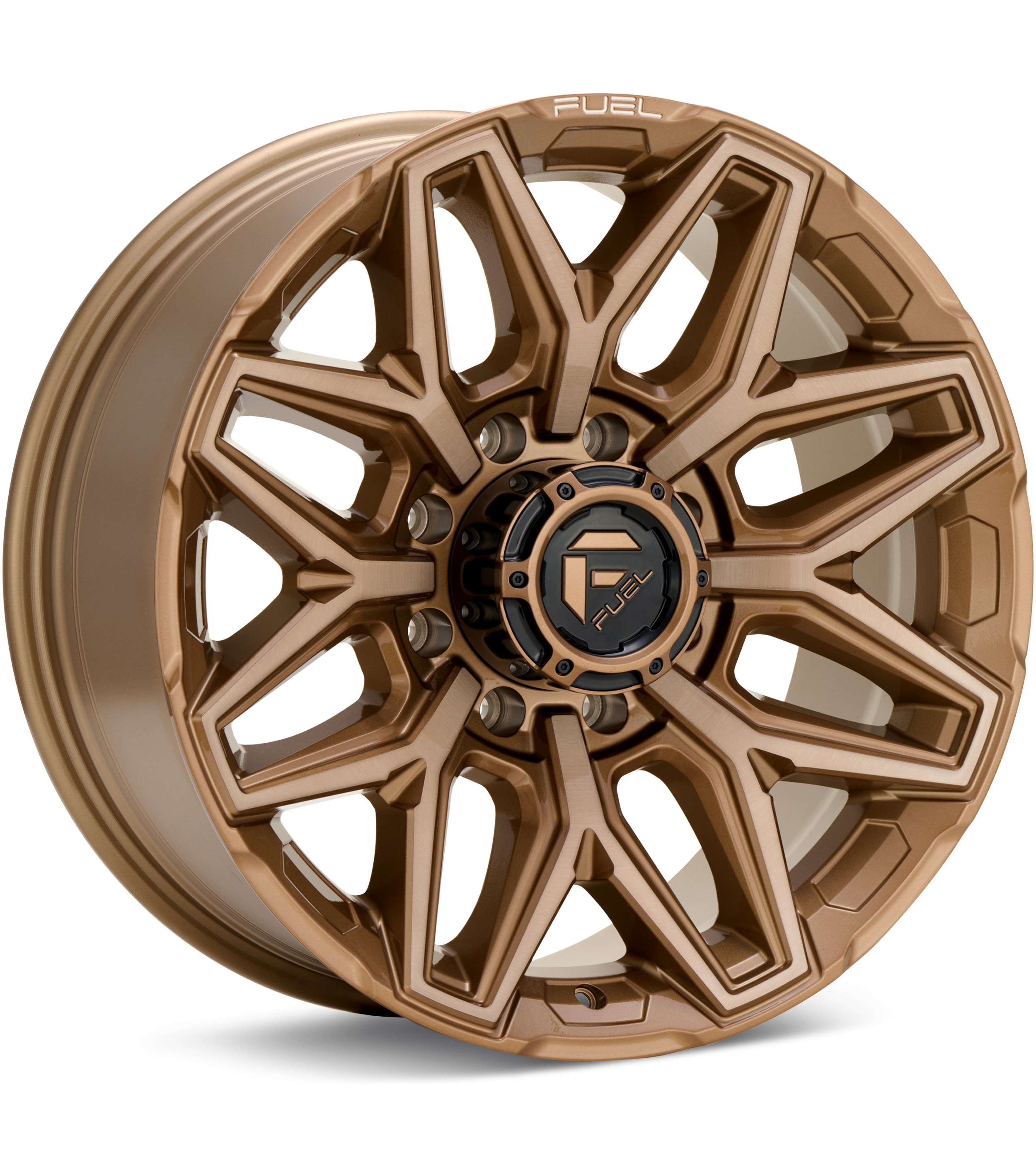 Fuel Off-Road Flux 8 Platinum Bronze Wheels 20 In 20x9 +01