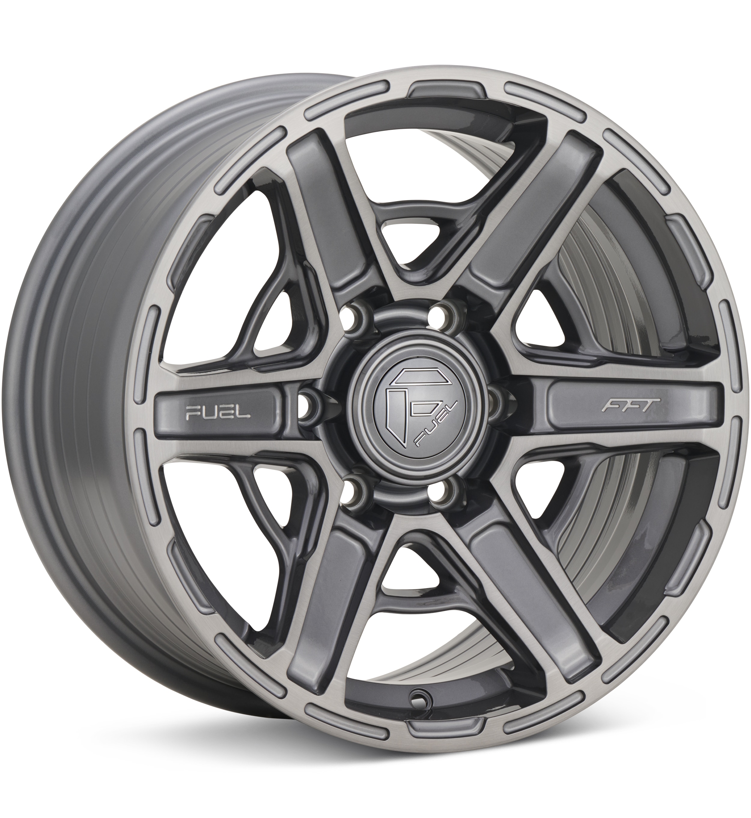 Fuel Off-Road Gambit Platinum Silver Wheels 17 In 17x8.5 +25 FC892AX17856825