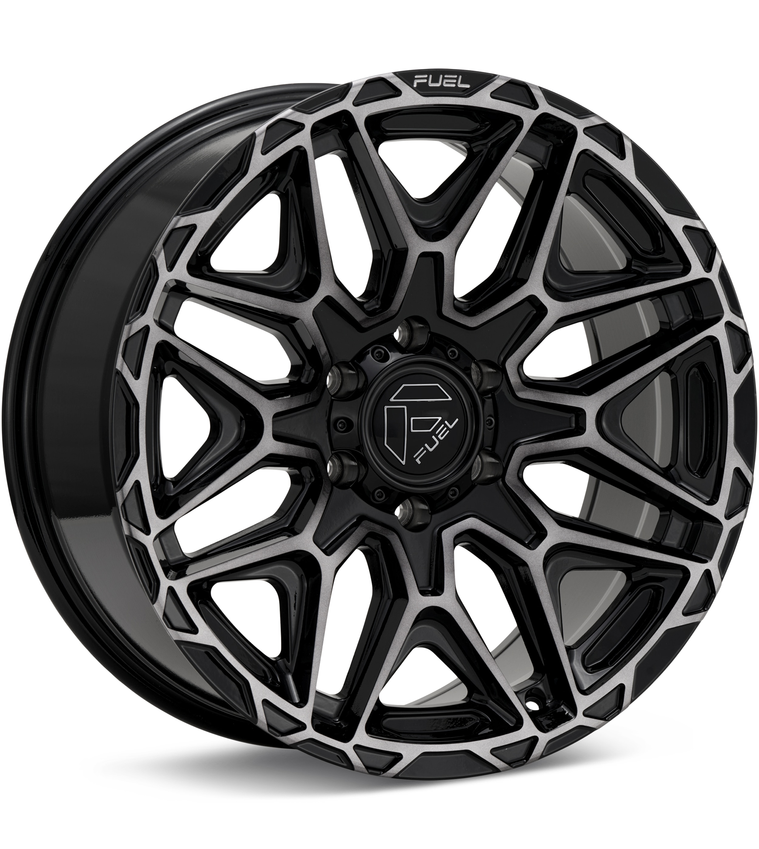 Fuel Off-Road Injector Gloss Black Machine w/DarkTint Wheels 20 In 20x9 +01 FC885BT20908801