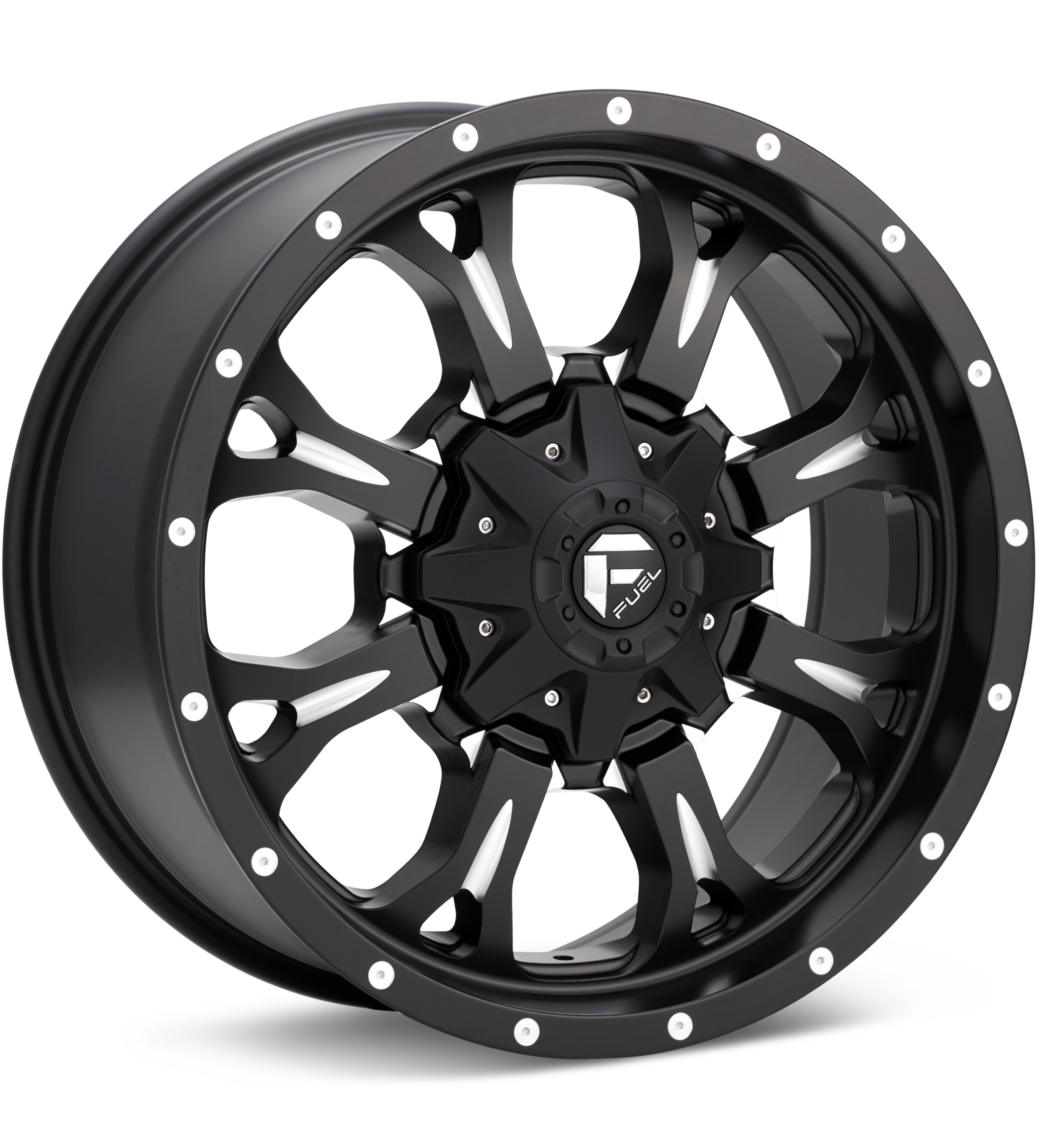 Fuel Off-Road Krank Matte Black w/Milled Accent Wheels 17 In 17x9 -12