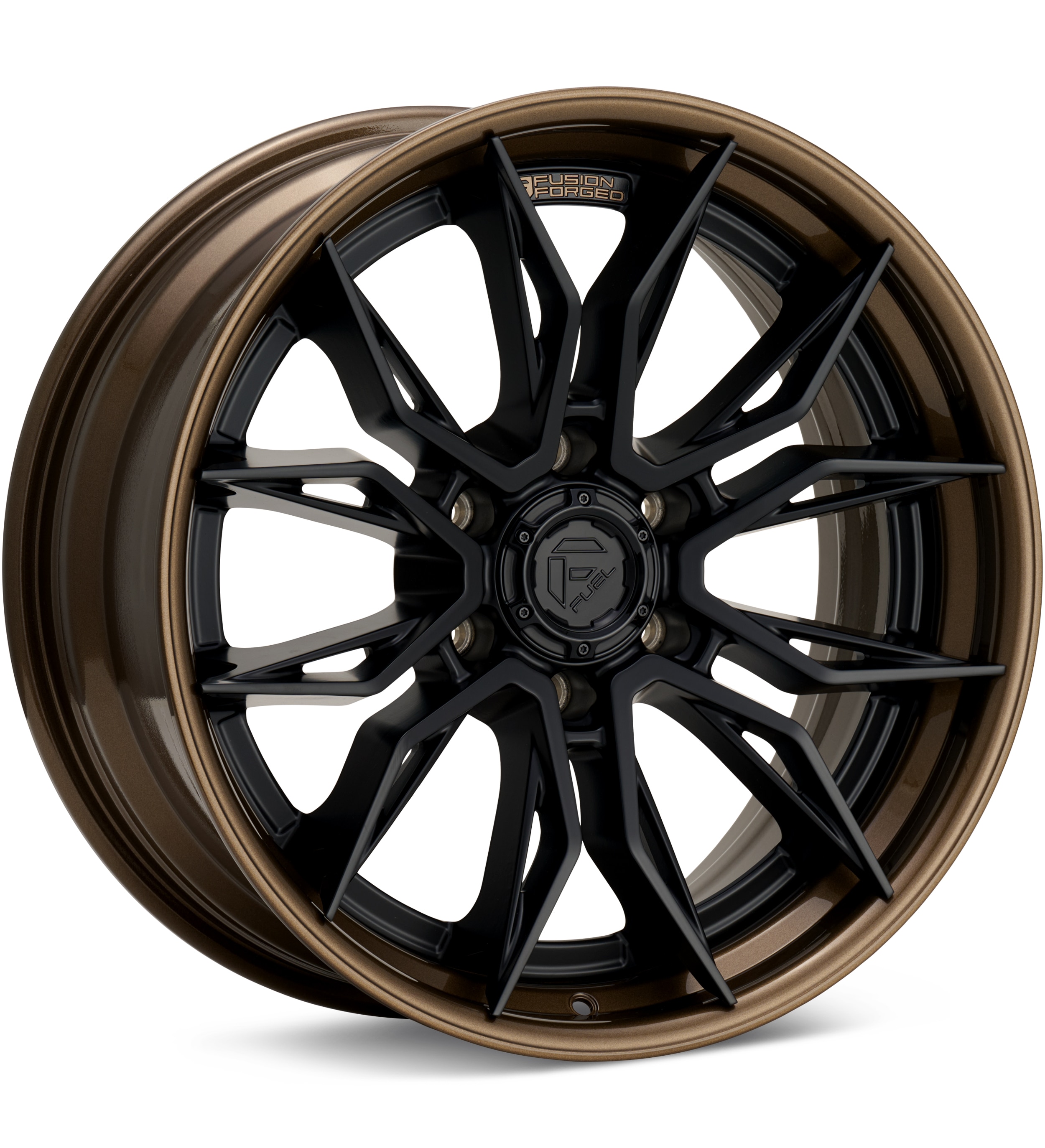Fuel Off-Road Mutiny Matte Black w/Gloss Bronze Lip Wheels 20 In 20x9 +20 FC404MZ20906820