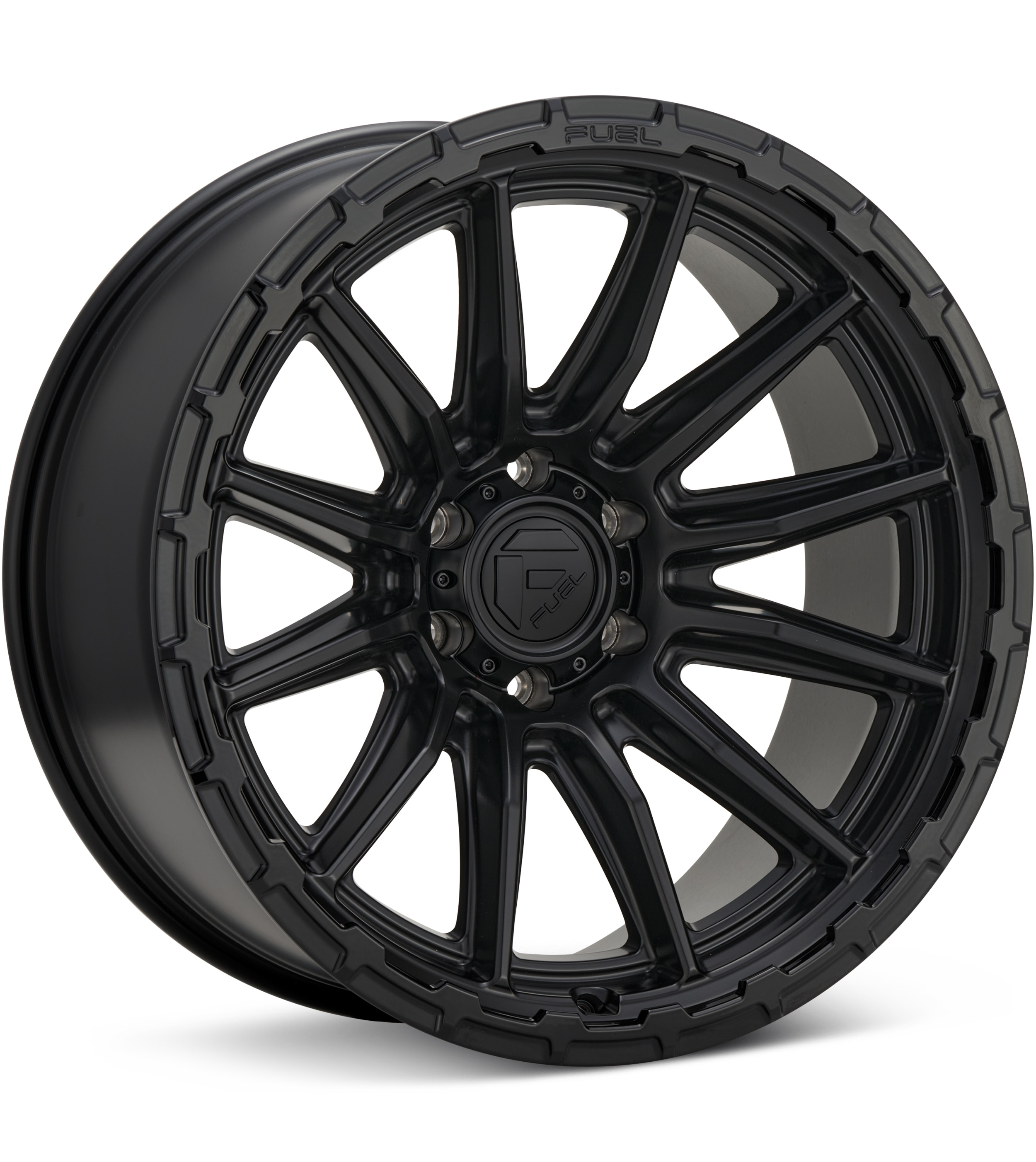 Fuel Off-Road Piston Black w/Gloss Black Lip Wheels 17 In 17x9 +01 FC866MX17906801