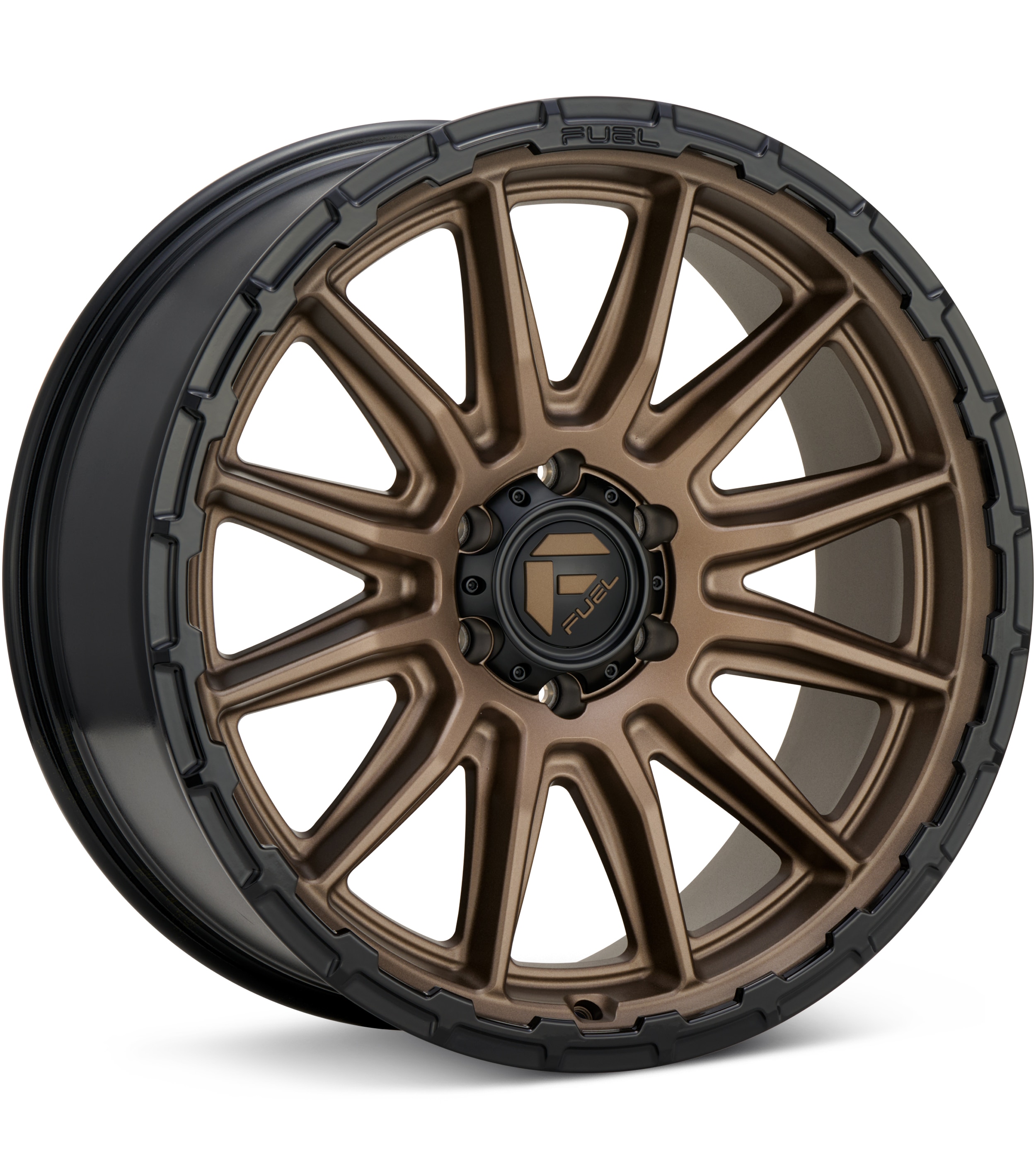 Fuel Off-Road Piston Bronze w/Gloss Black Lip Wheels 20 In 20x9 +01 FC866ZB20905001