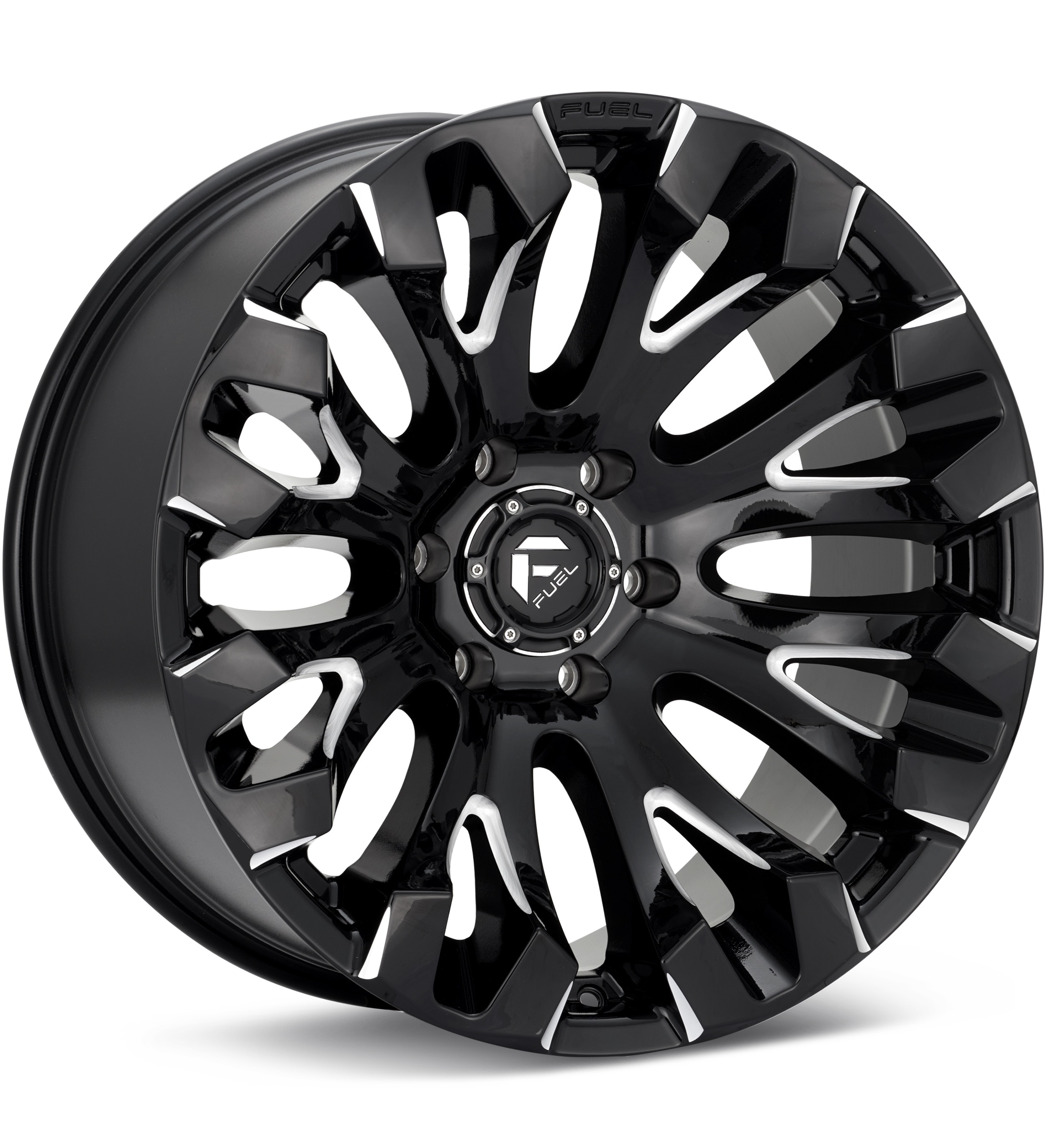 Fuel Off-Road Quake Gloss Black w/Milled Accent Wheels 18 In 18x9 +01