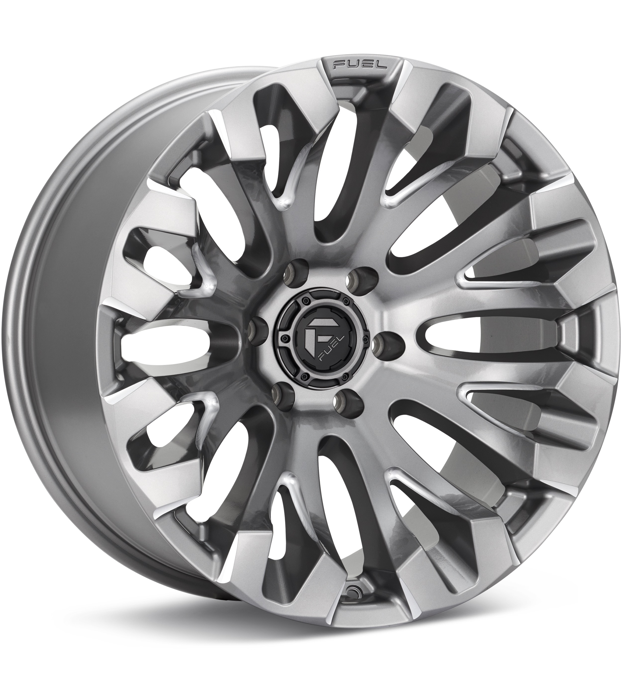 Fuel Off-Road Quake Platinum Silver Wheels 20 In 20x9 +01